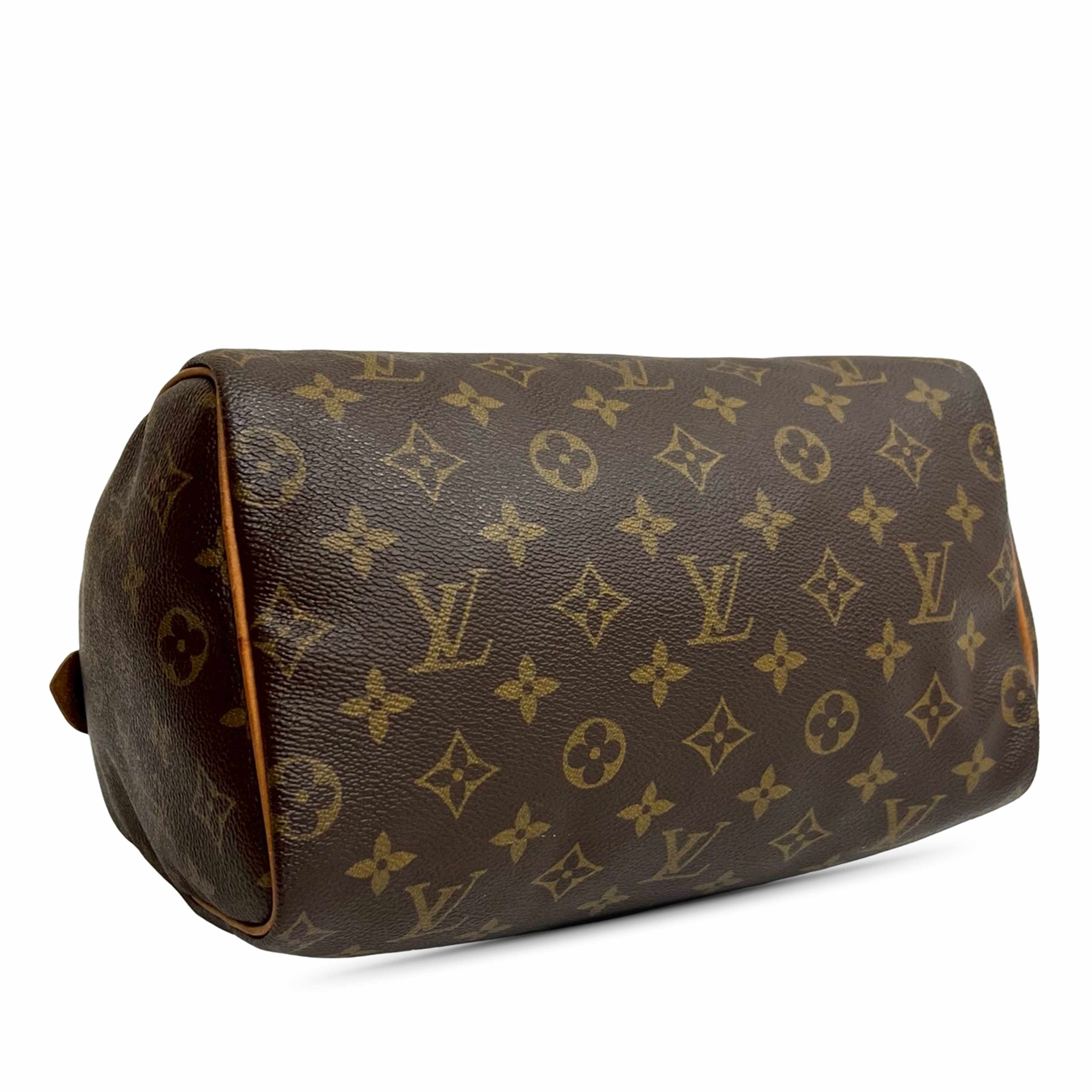 Louis Vuitton Monogram Speedy 25, från Luxclusif, i färgen brown. Klicka för att öppna bilden i stort format