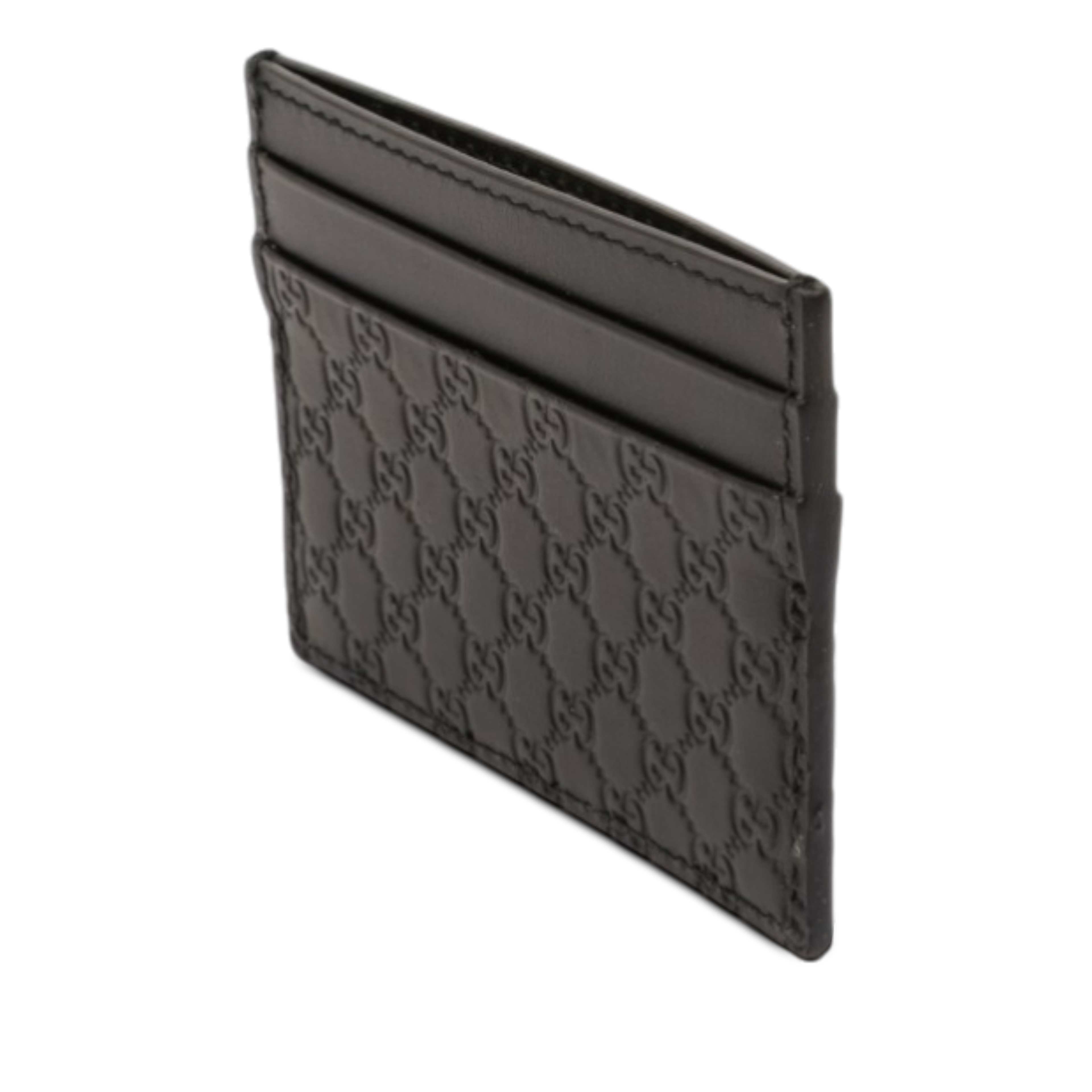 Gucci Microguccissima Card Holder, från Luxclusif, i färgen black. Klicka för att öppna bilden i stort format