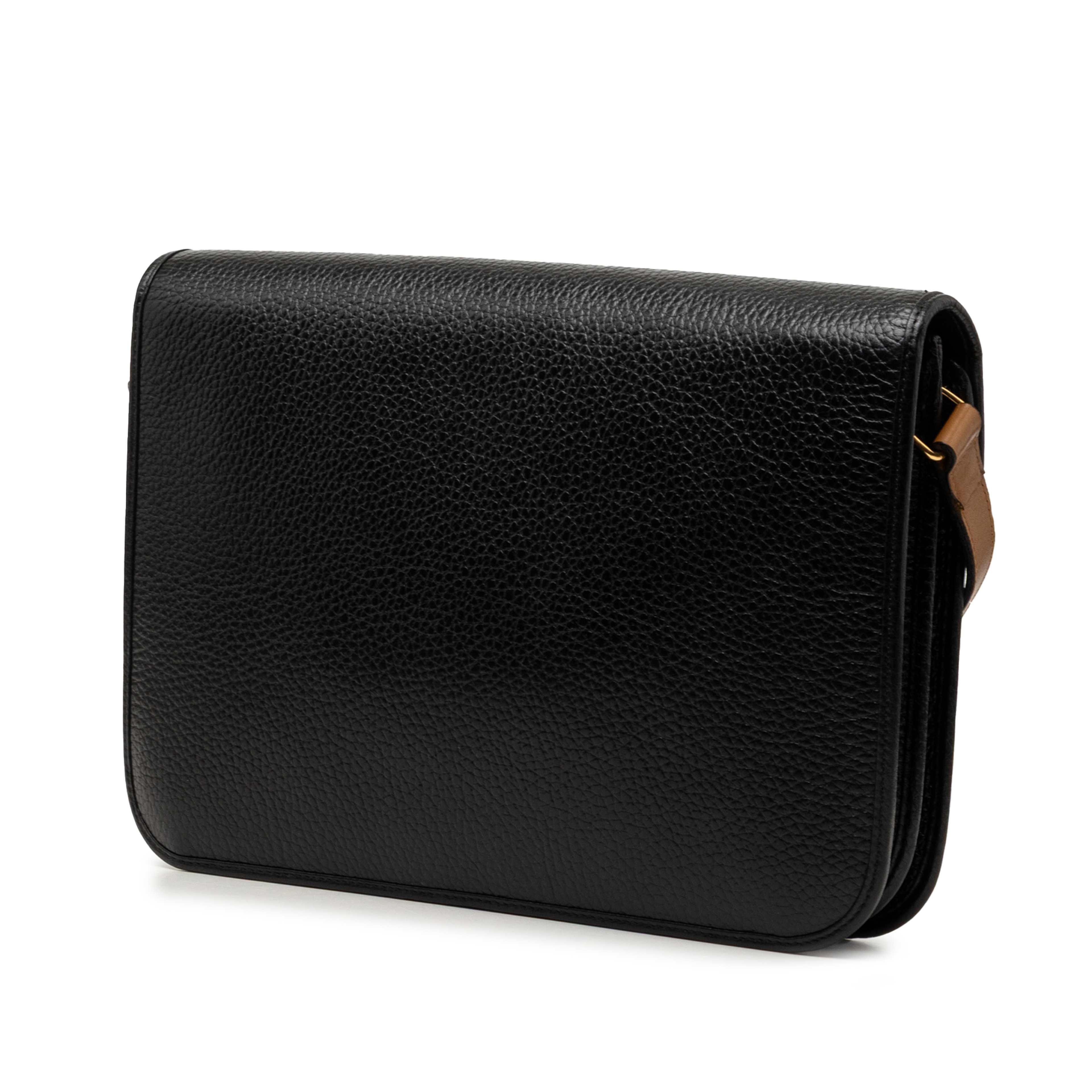 Dior Grained Calfskin Crossbody, från Luxclusif, i färgen black. Klicka för att öppna bilden i stort format