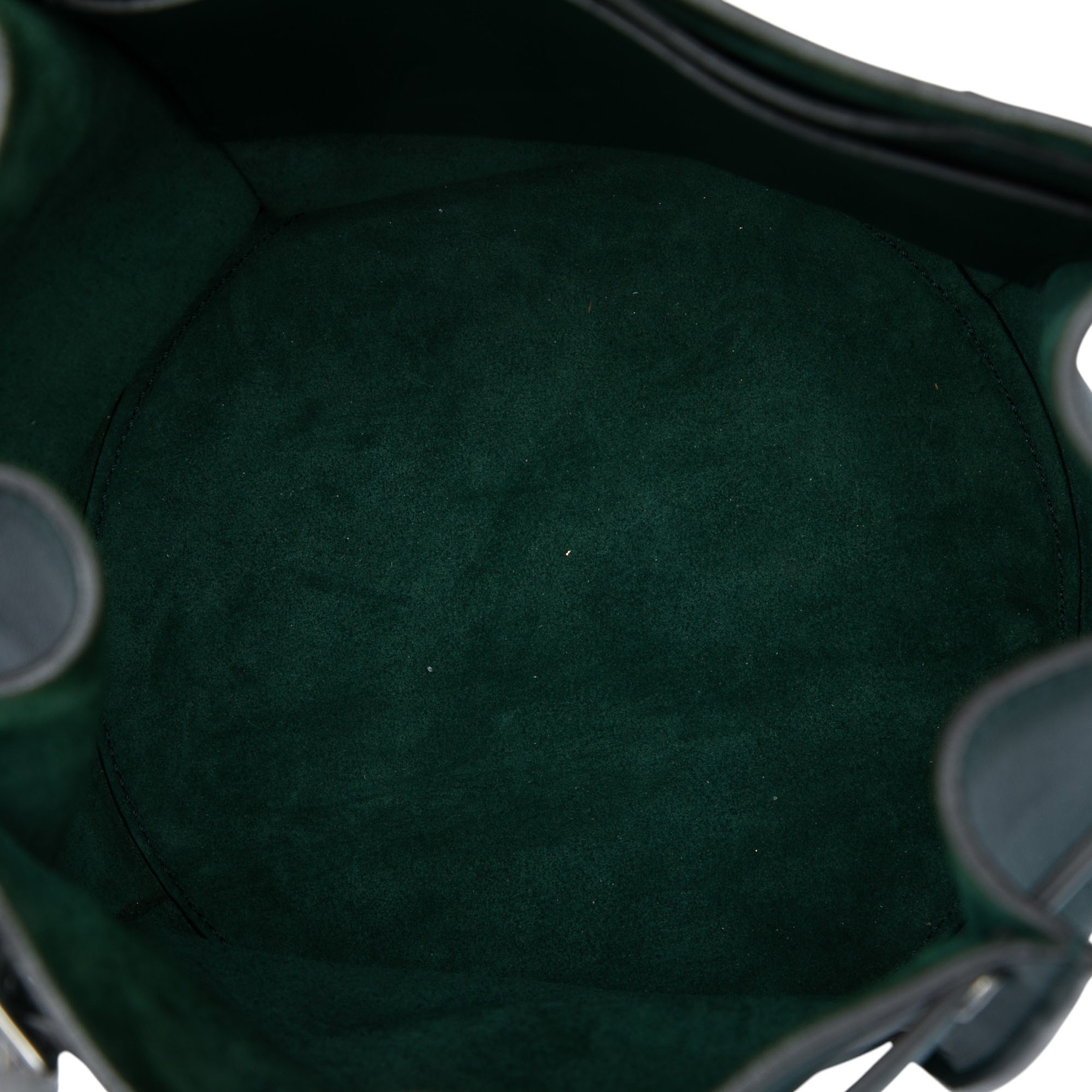Celine Leather Big Bag Bucket Crossbody, från Luxclusif, i färgen grön. Klicka för att öppna bilden i stort format