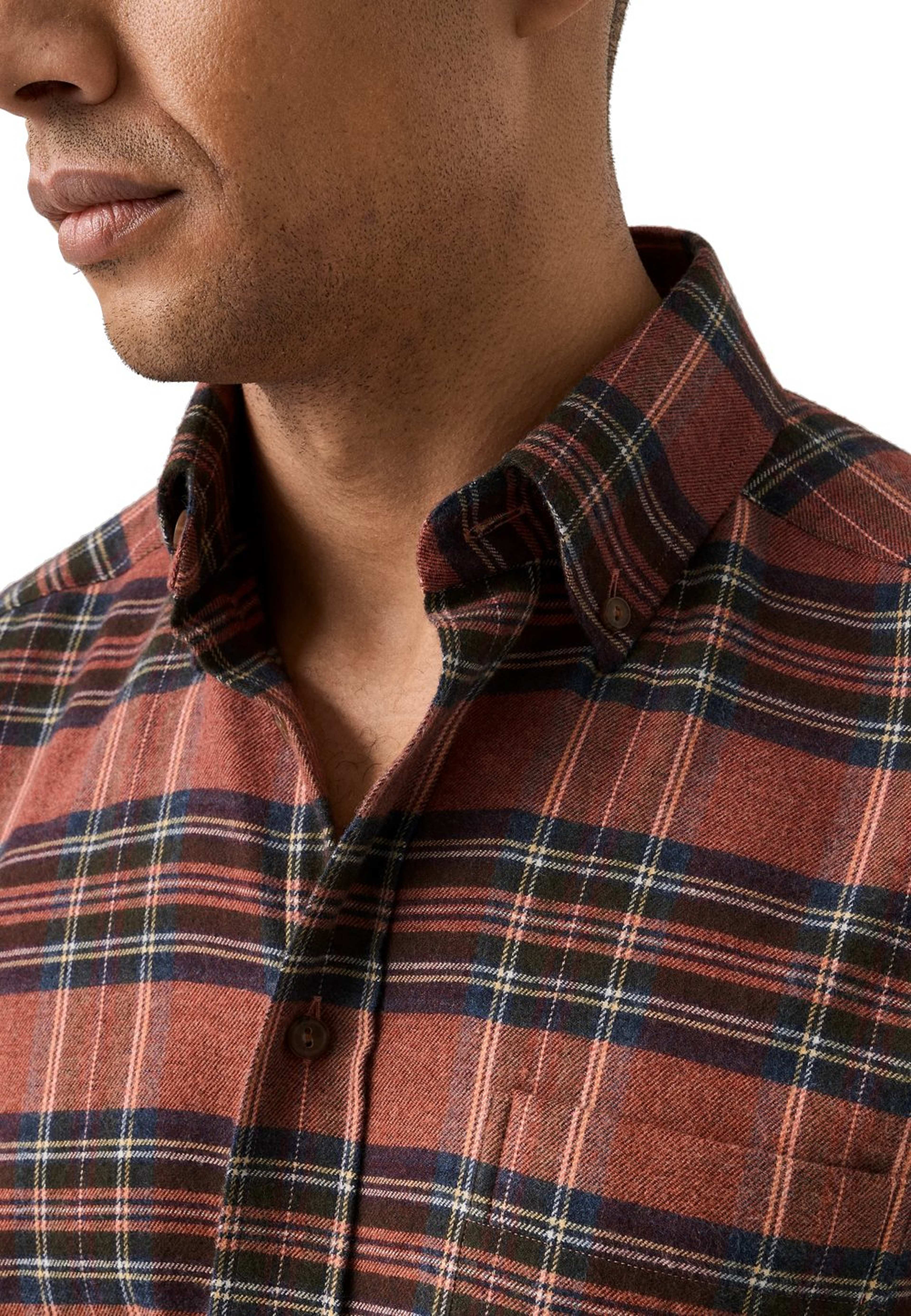 Rutig Flanellskjorta Casual Fit