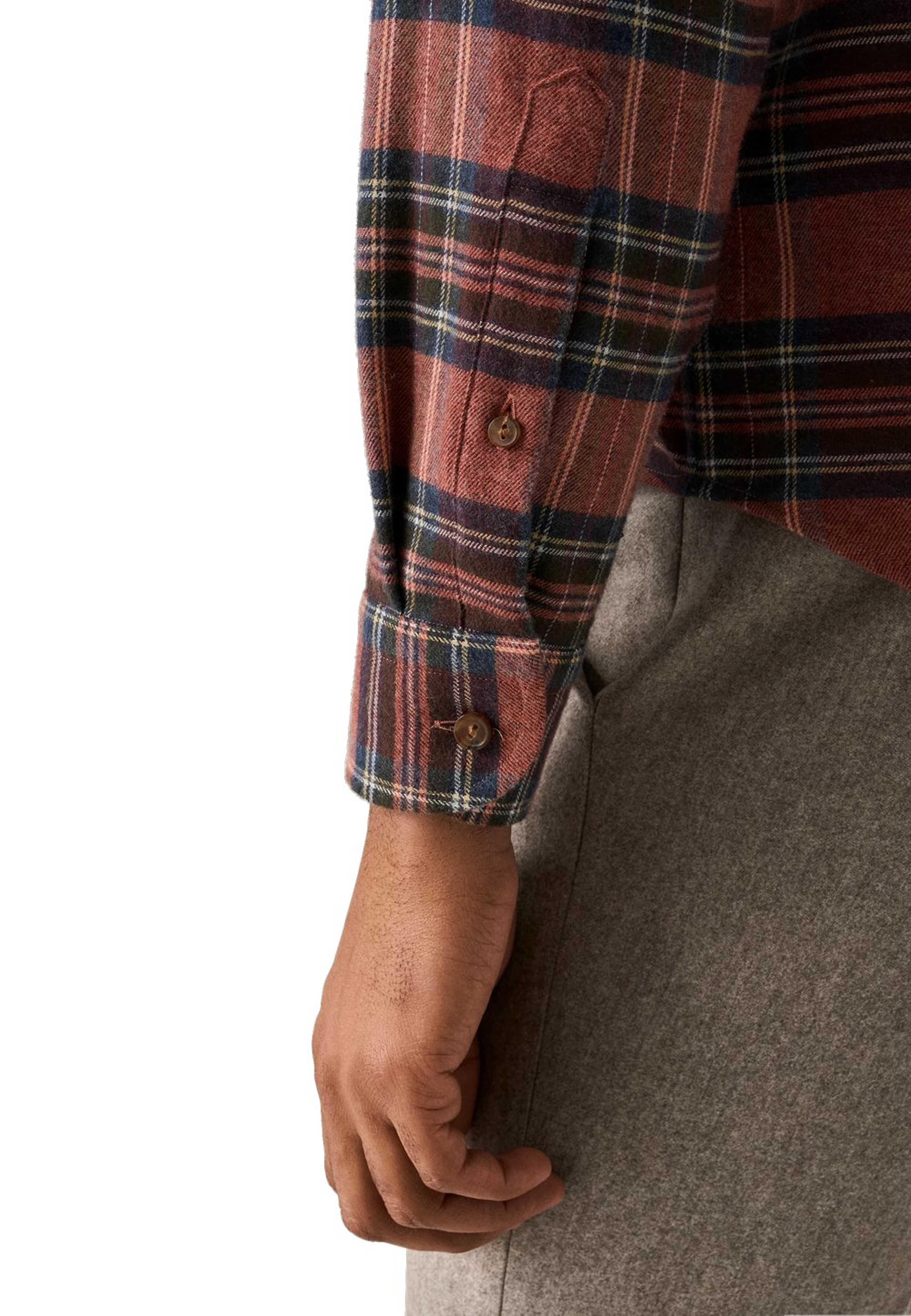 Rutig Flanellskjorta Casual Fit