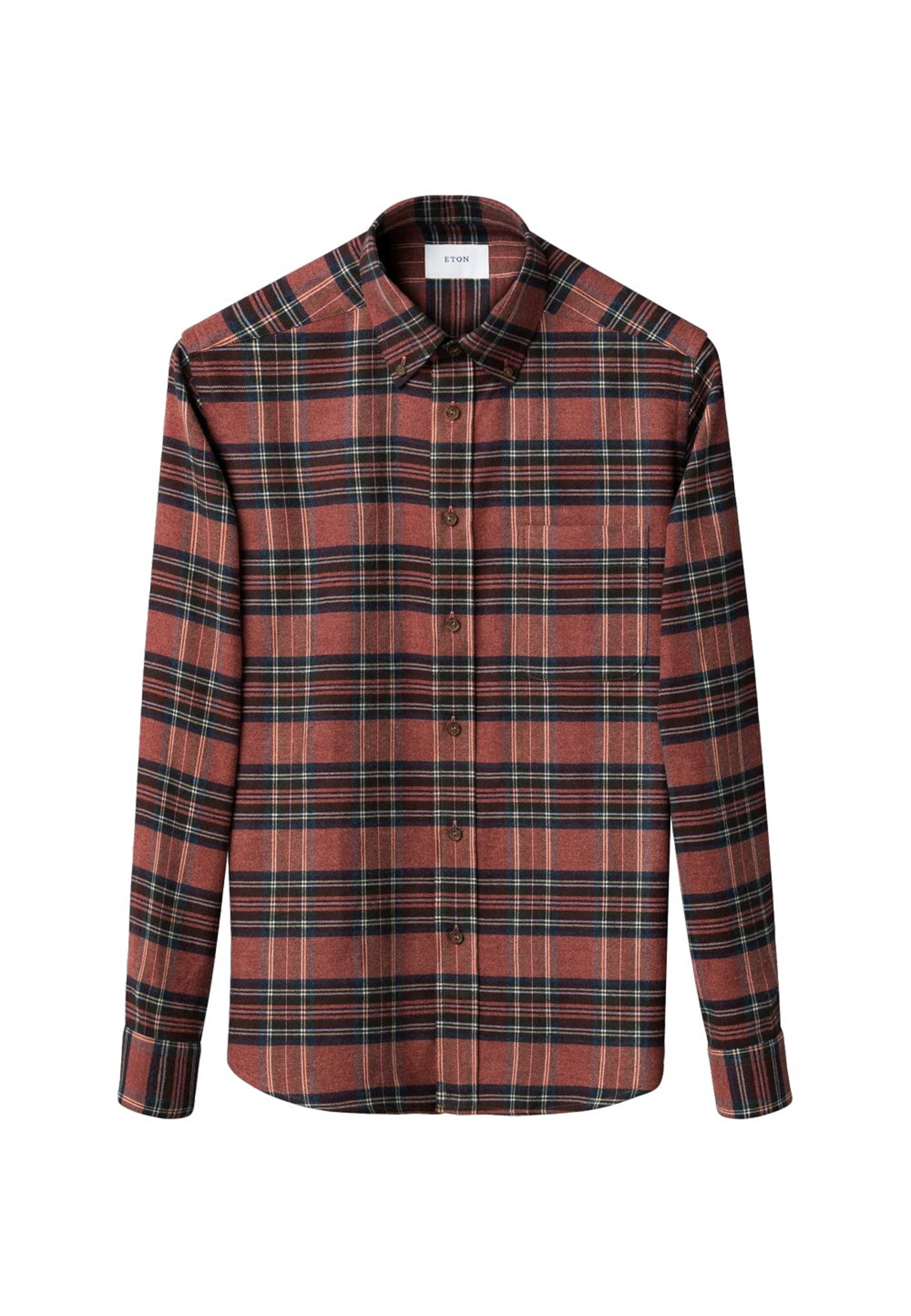 Rutig Flanellskjorta Casual Fit