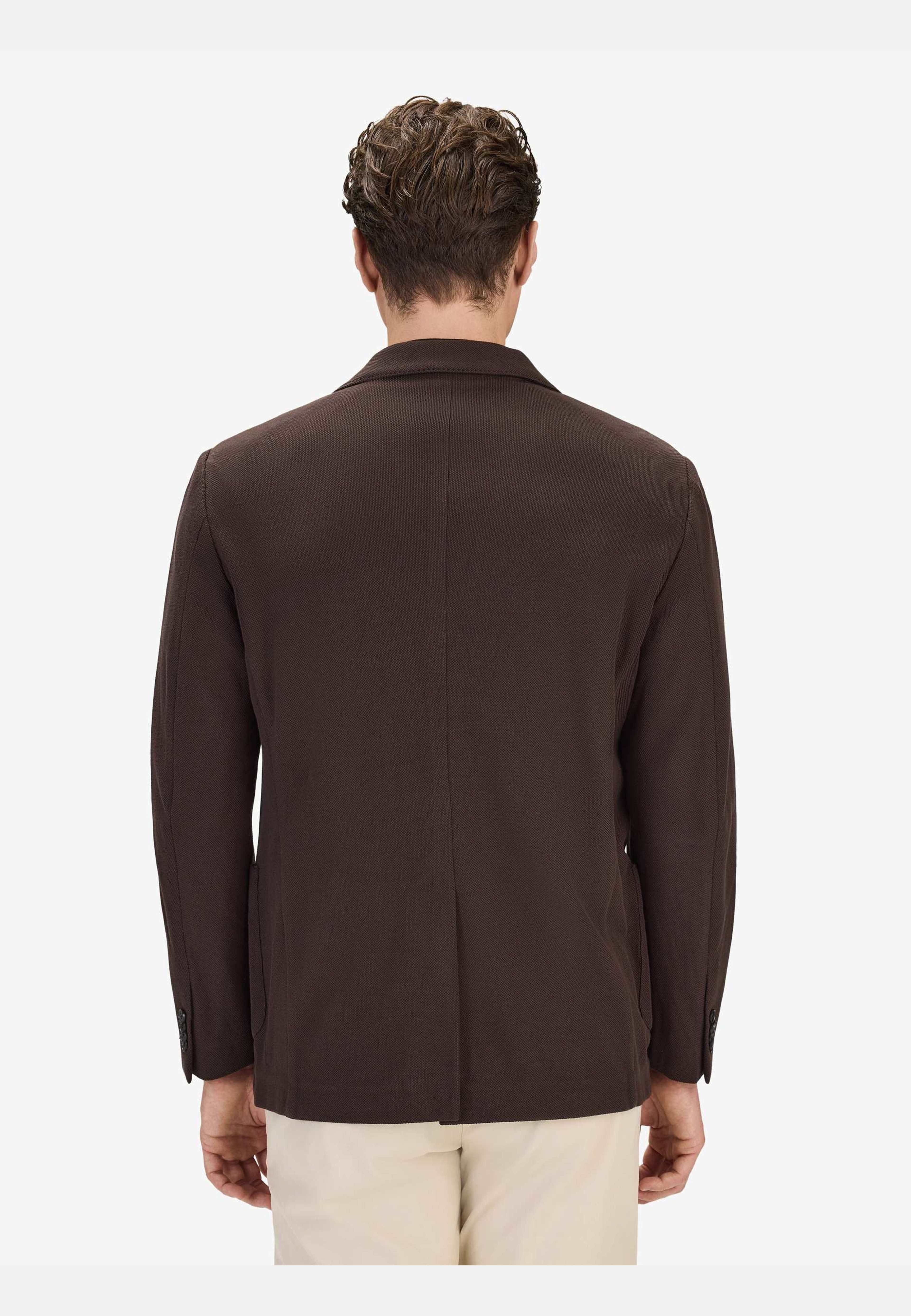 Knitted Blazer, från John Henric, i färgen dark brown. Klicka för att öppna bilden i stort format