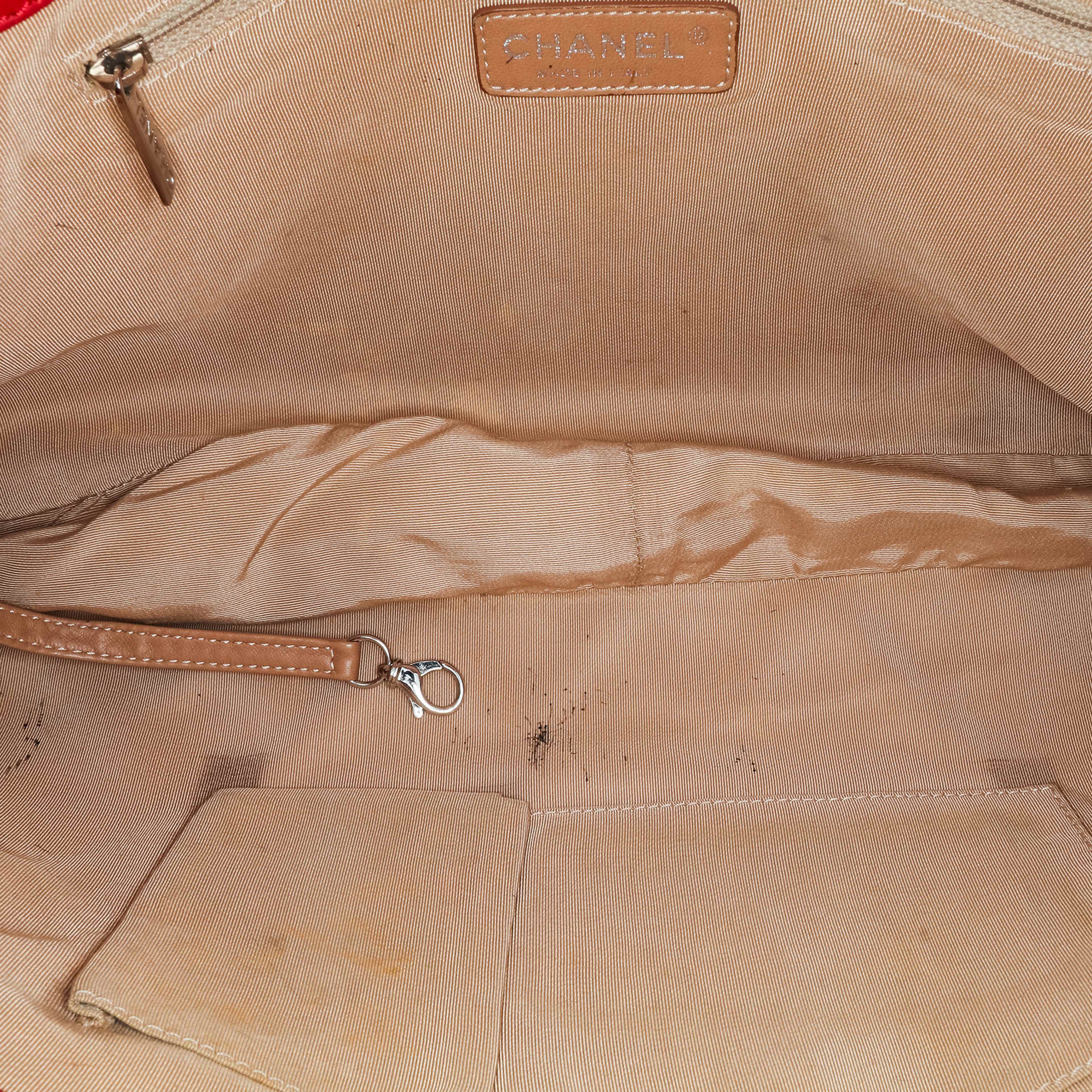 Chanel Quilted Caviar Expandable Zip Around Tote