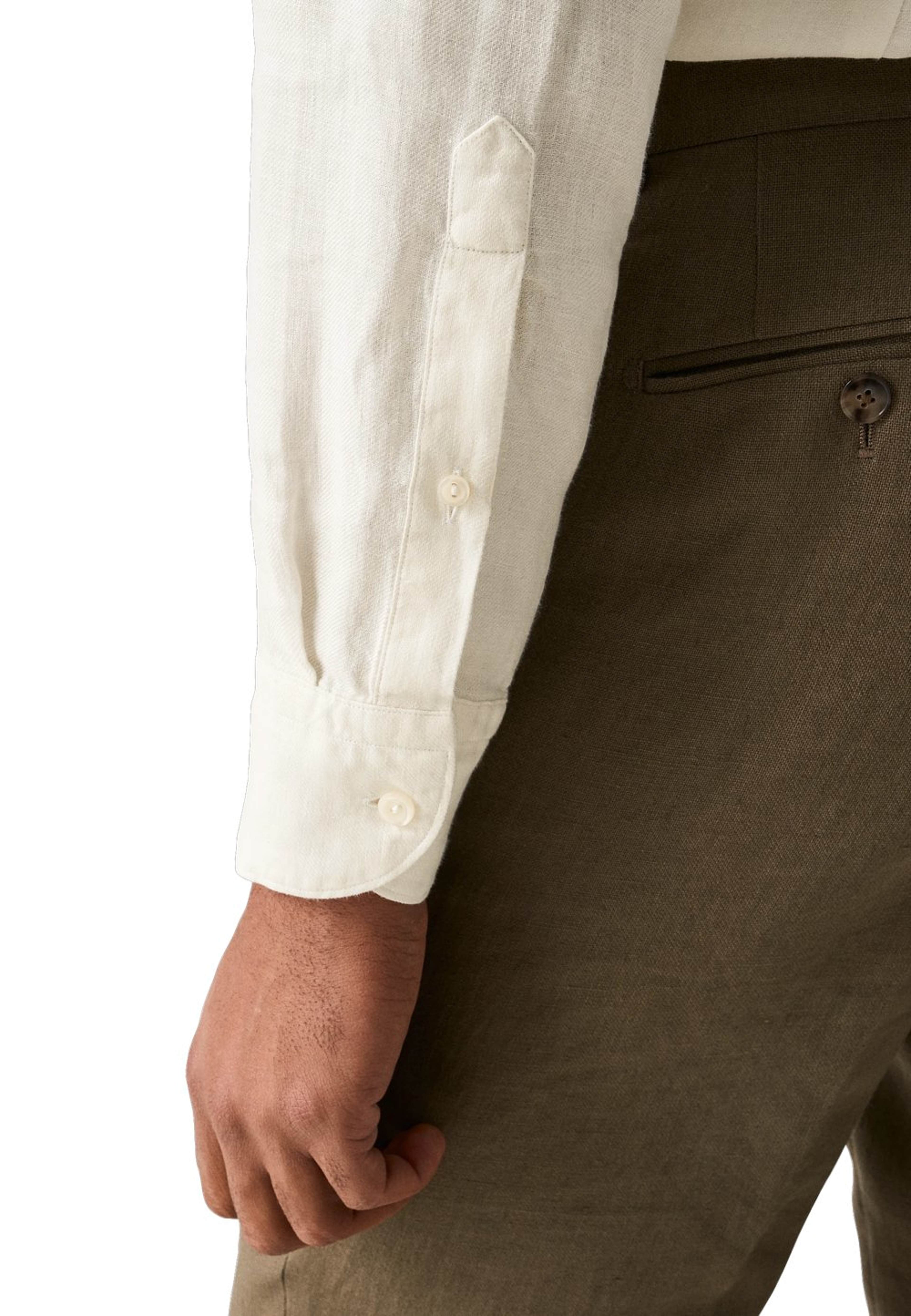 Linne Twill-skjorta Slim Fit