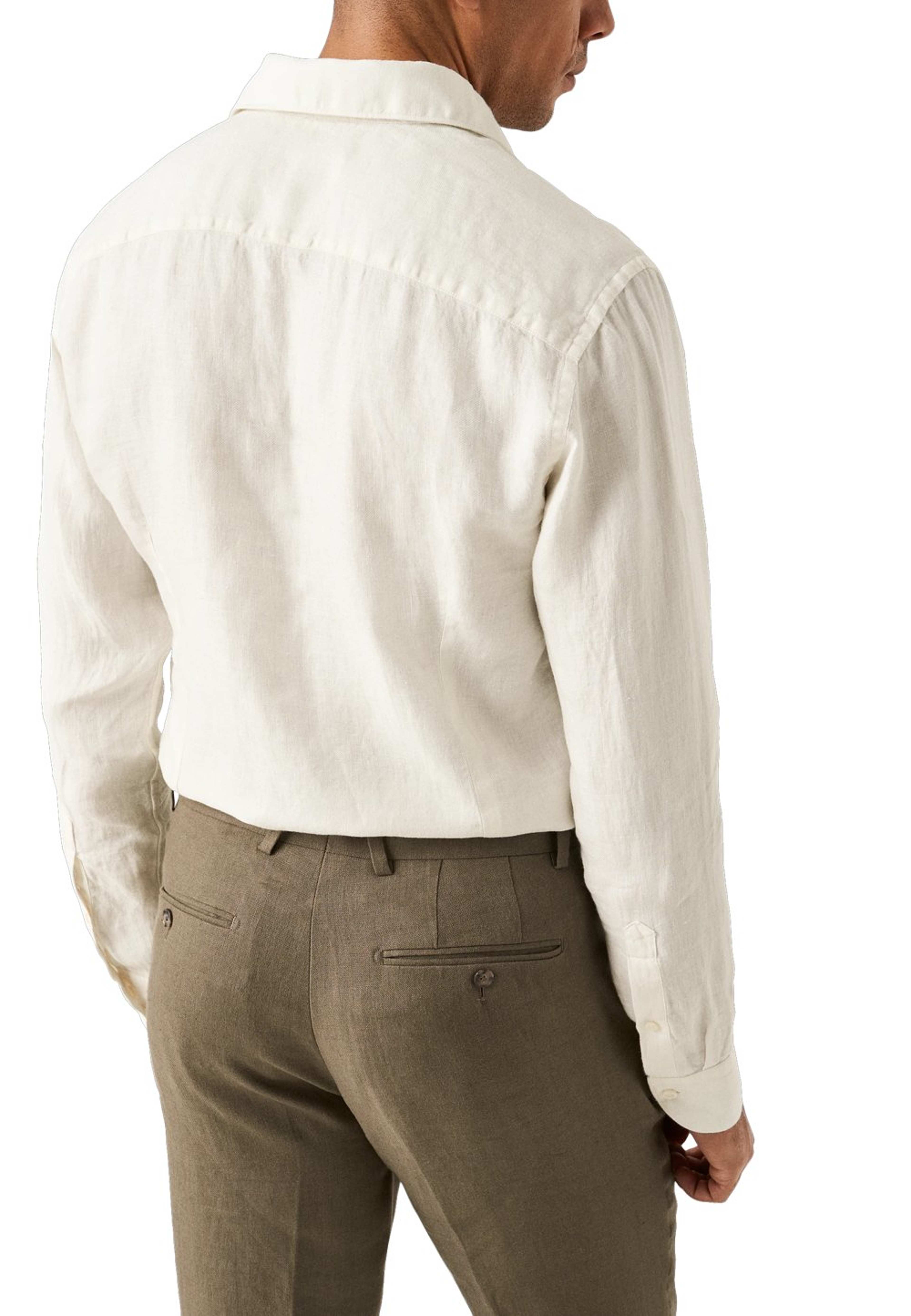 Linne Twill-skjorta Slim Fit
