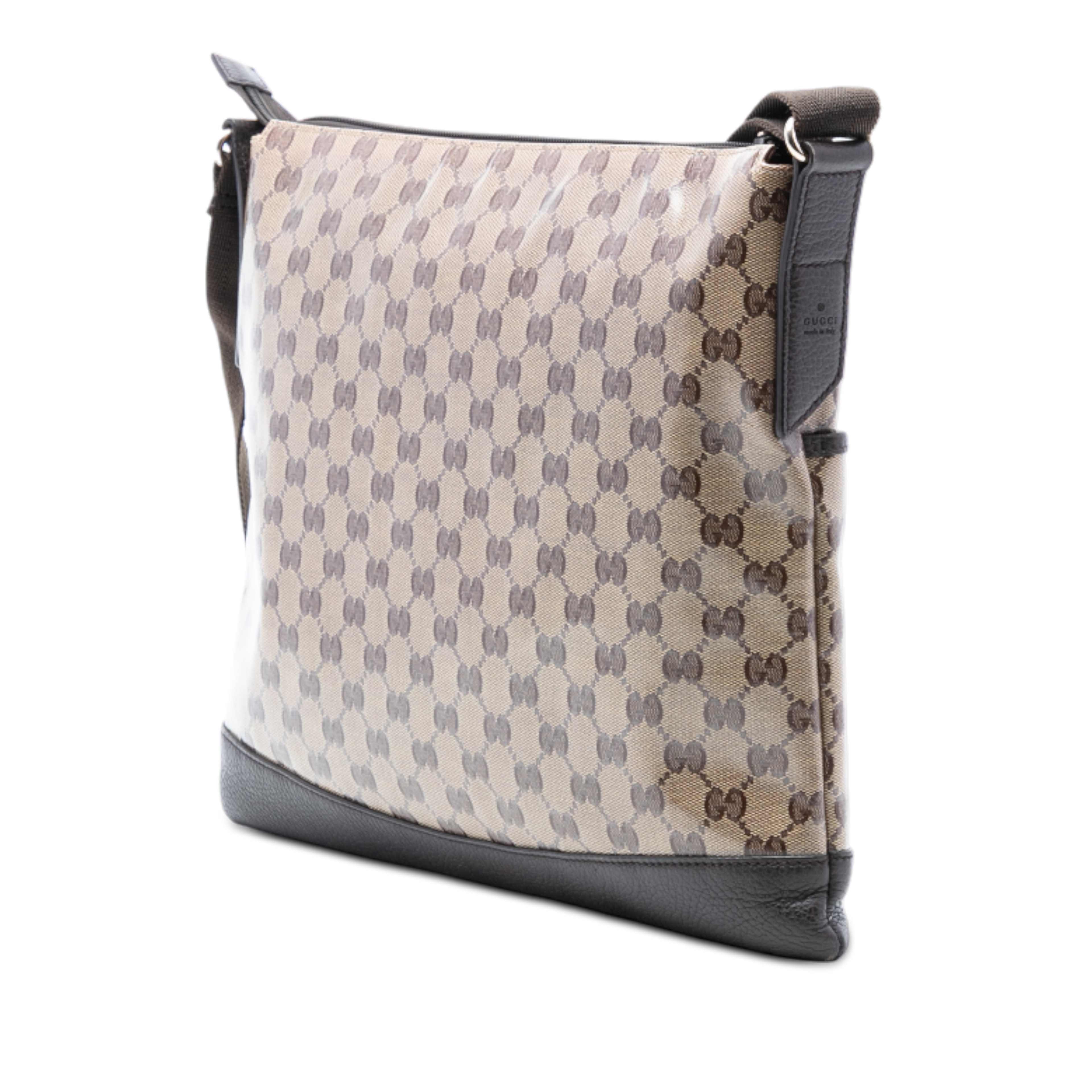 Gucci Gg Crystal Crossbody, från Luxclusif, i färgen beige. Klicka för att öppna bilden i stort format