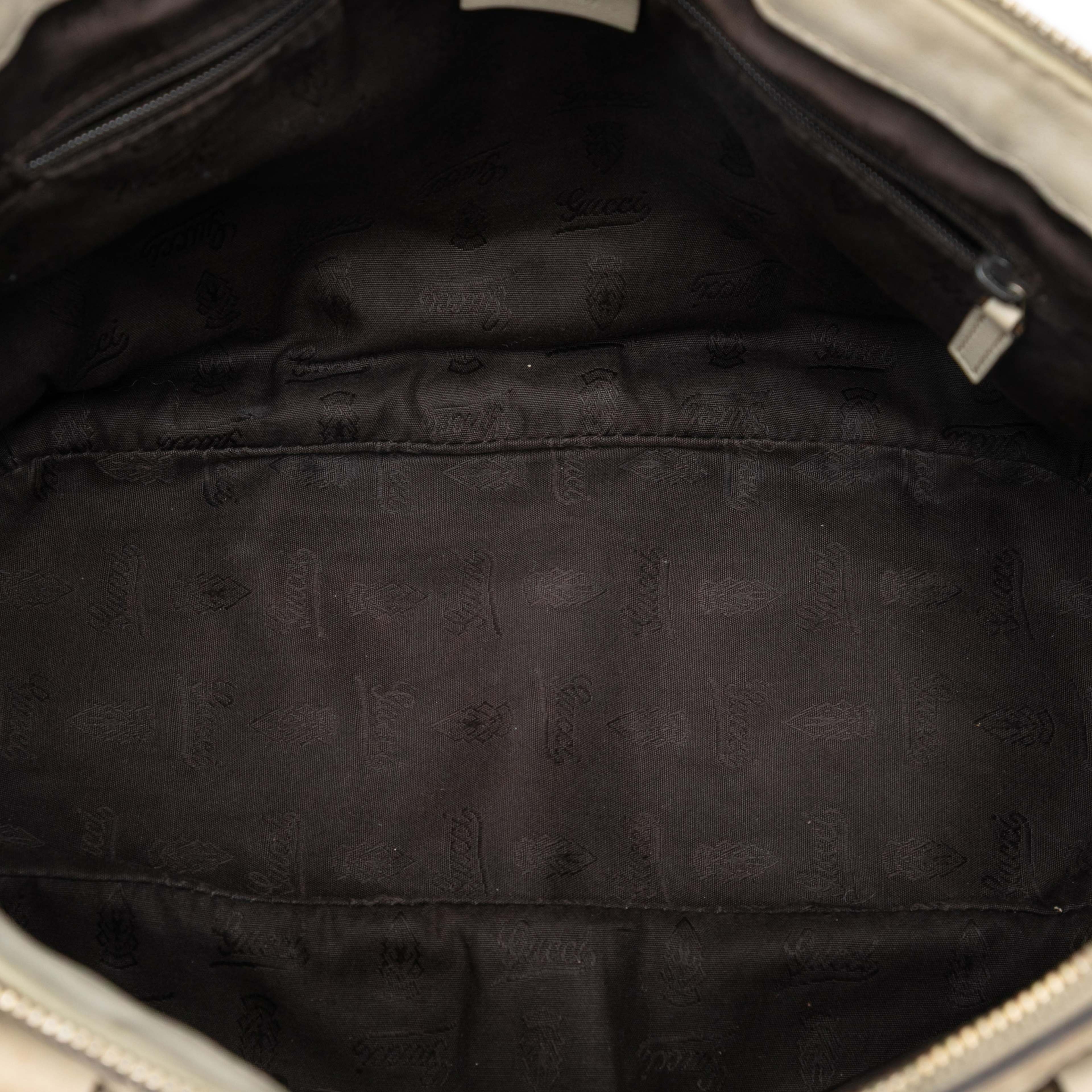 Gucci Guccissima Sukey Satchel, från Luxclusif, i färgen brun. Klicka för att öppna bilden i stort format