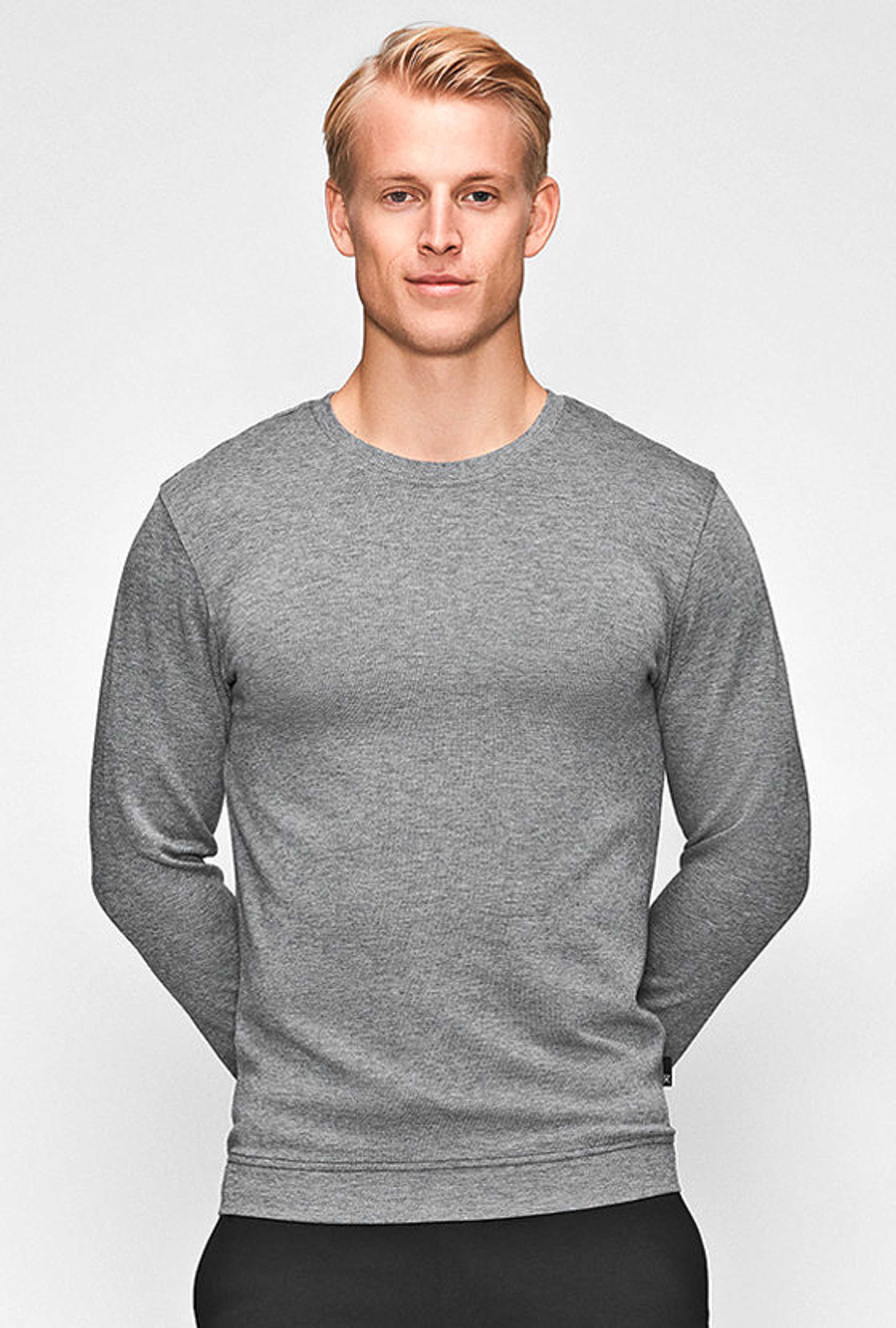 Loose Fit Sweatshirt - Bambu, från JBS of Denmark, i färgen light grey melange. Klicka för att öppna bilden i stort format