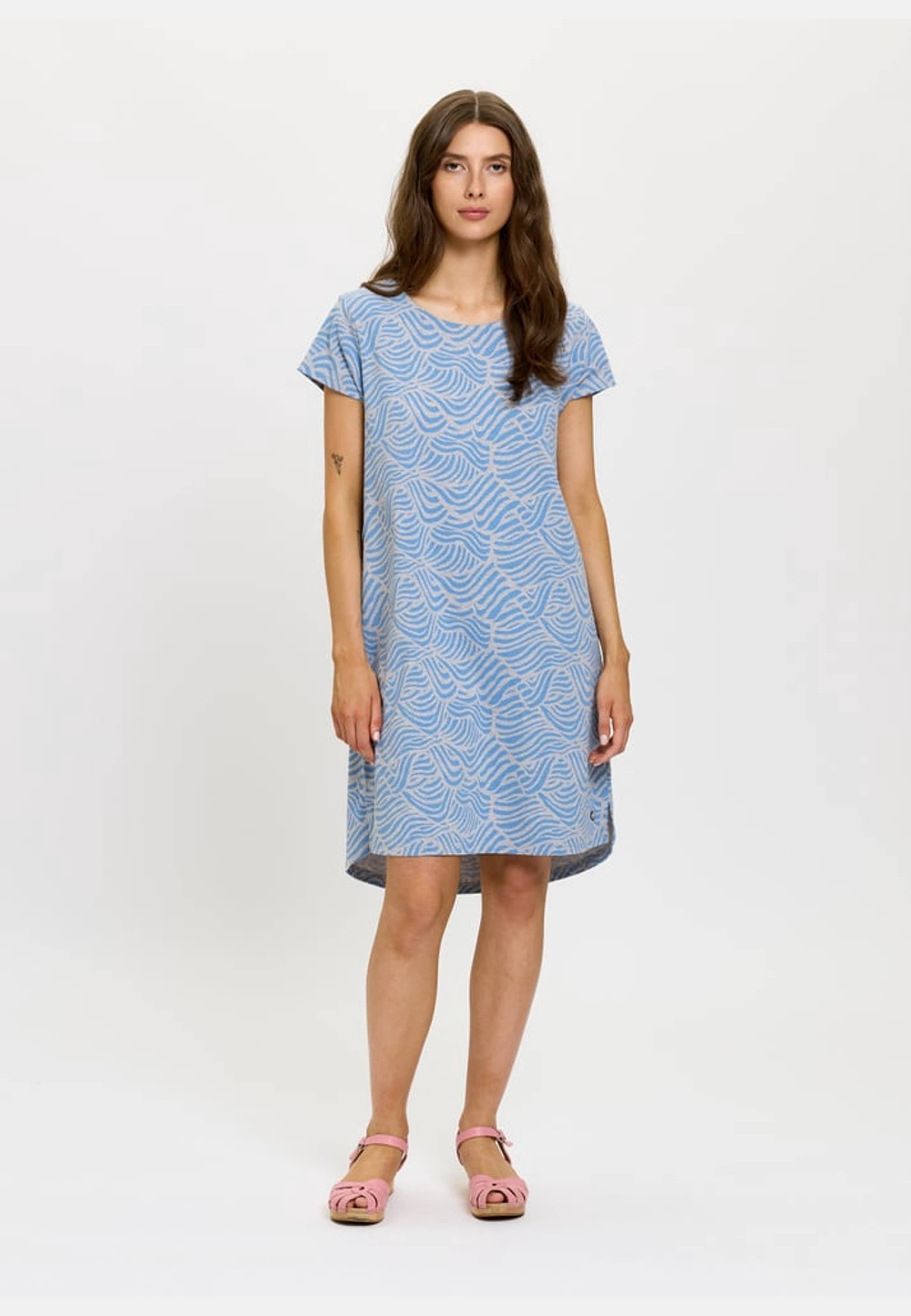 Dolly Klänning Windy Wave Grå/blå, från emmamalena, i färgen ljusblå. Klicka för att öppna bilden i stort format