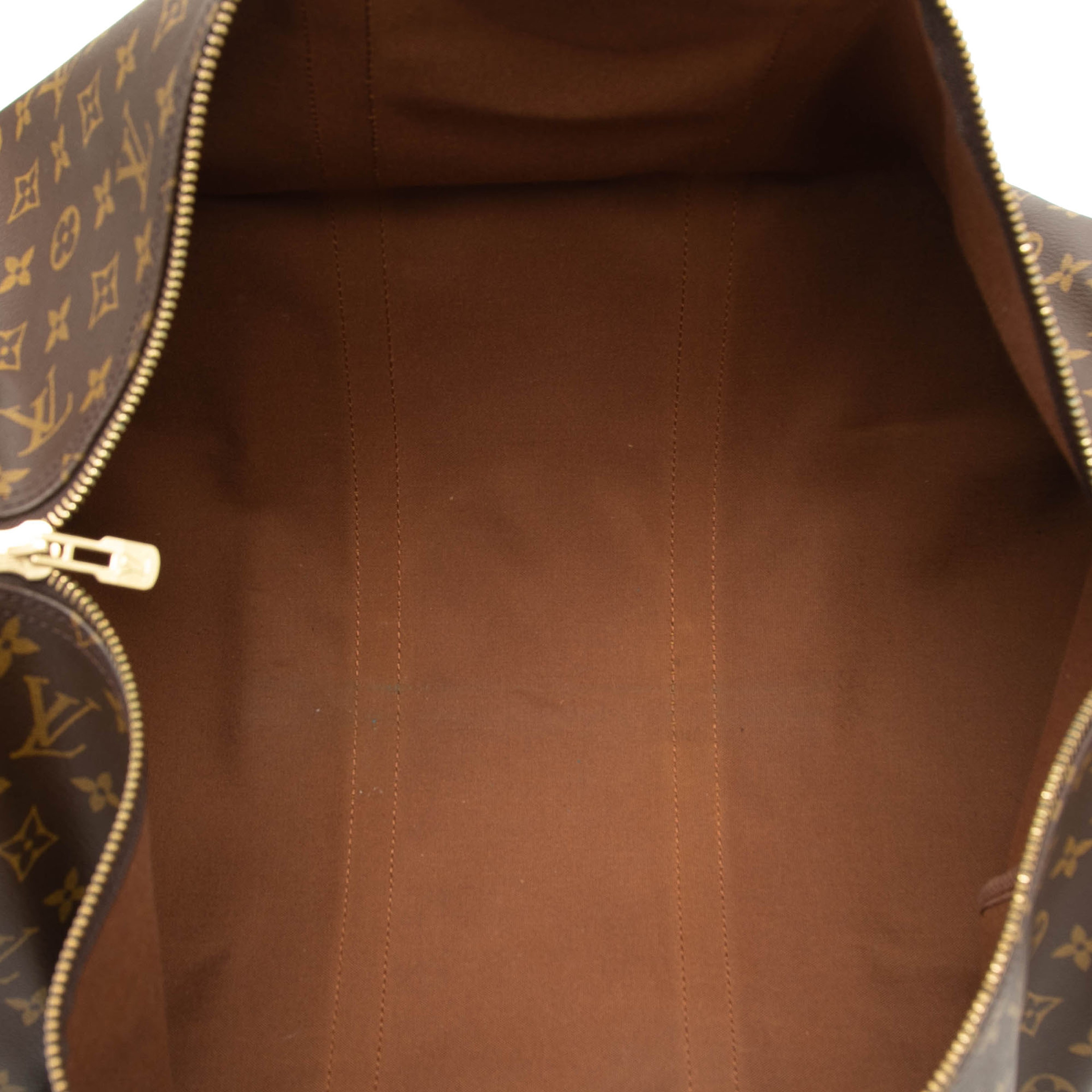 Louis Vuitton Monogram Keepall 55, från Luxclusif, i färgen brown. Klicka för att öppna bilden i stort format