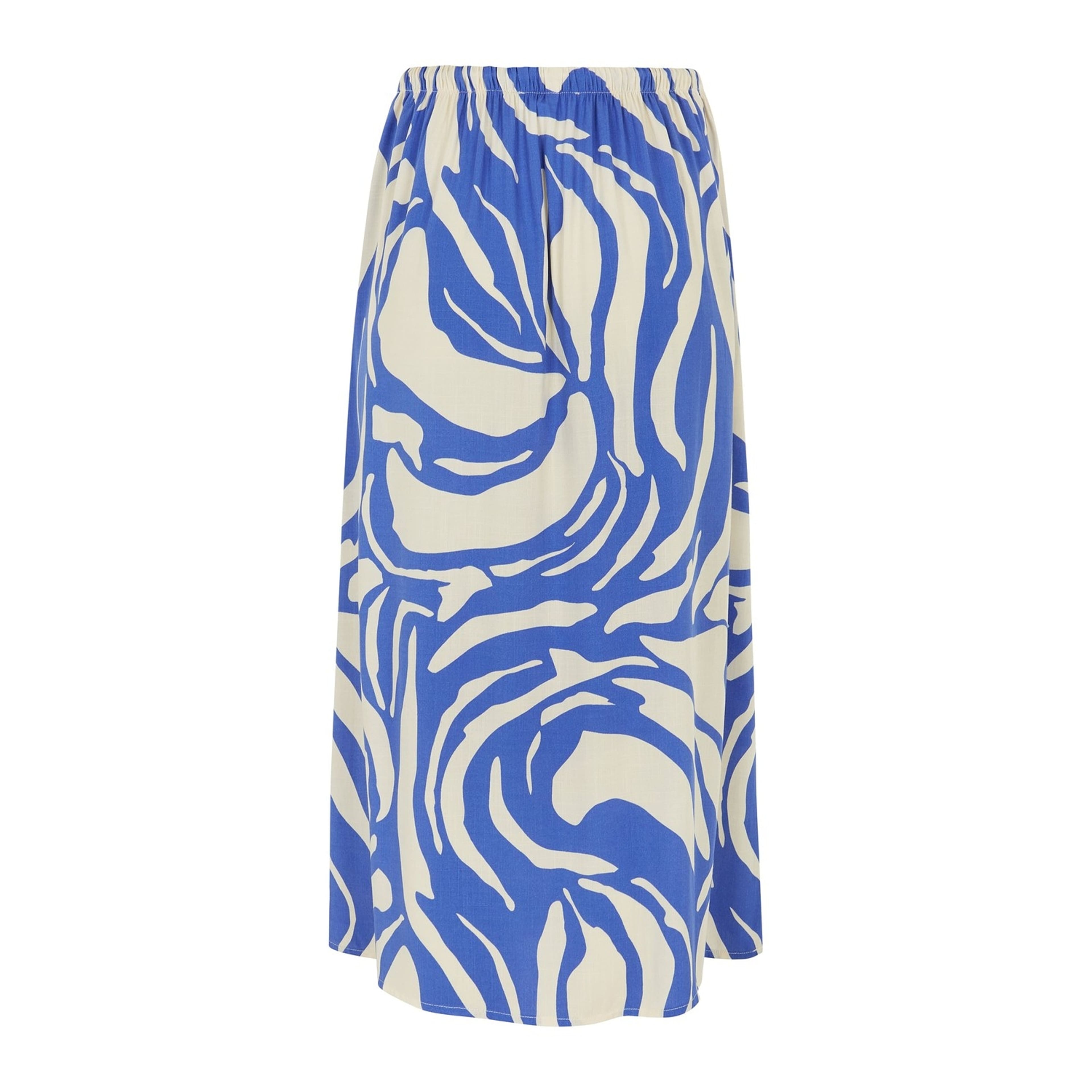 Srmio Midi Skirt - Two Tone Amparo Blue Print