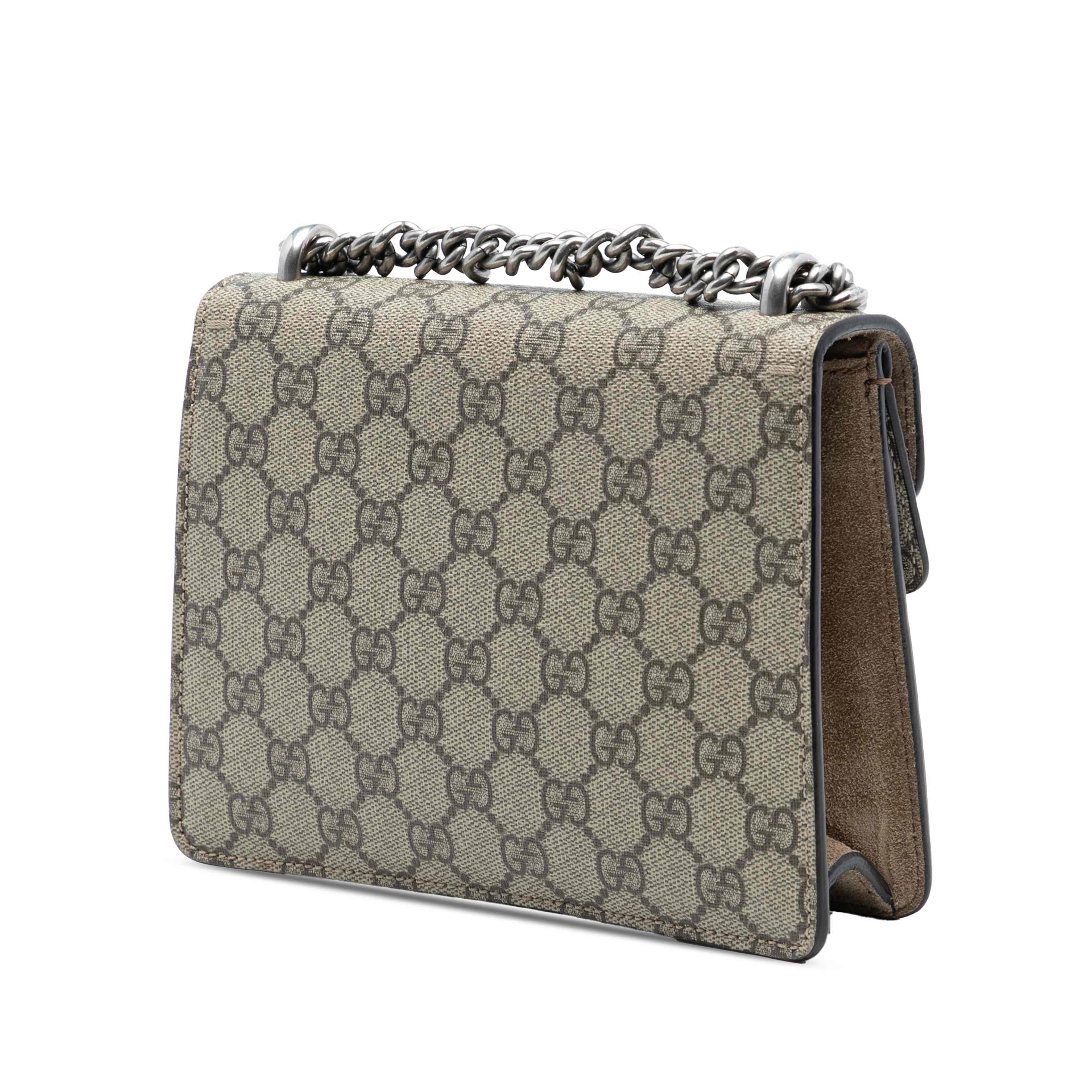 Gucci Small Gg Supreme Dionysus Crossbody, från Luxclusif, i färgen beige. Klicka för att öppna bilden i stort format