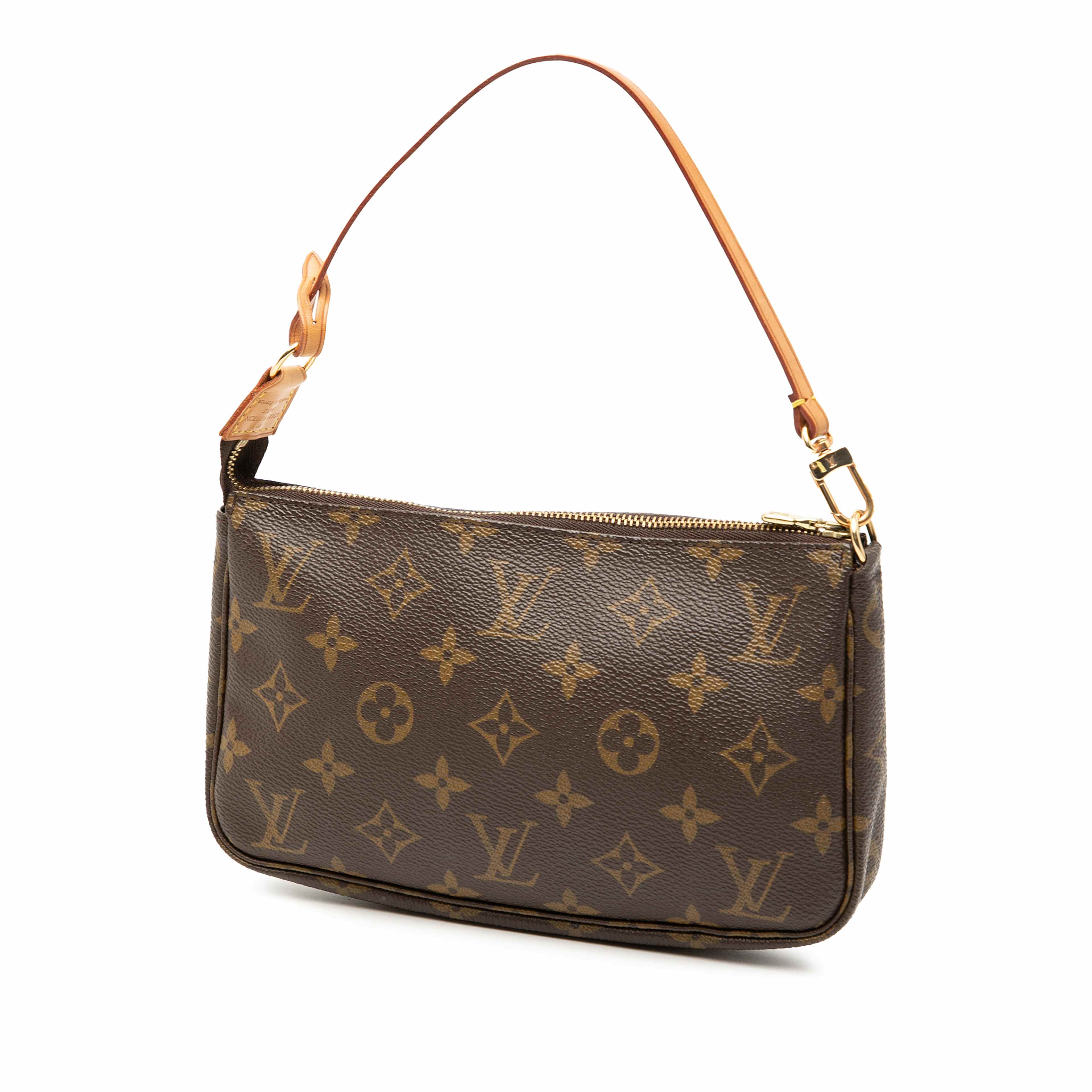 Louis Vuitton Monogram Pochette Accessoires, från Luxclusif, i färgen brown. Klicka för att öppna bilden i stort format