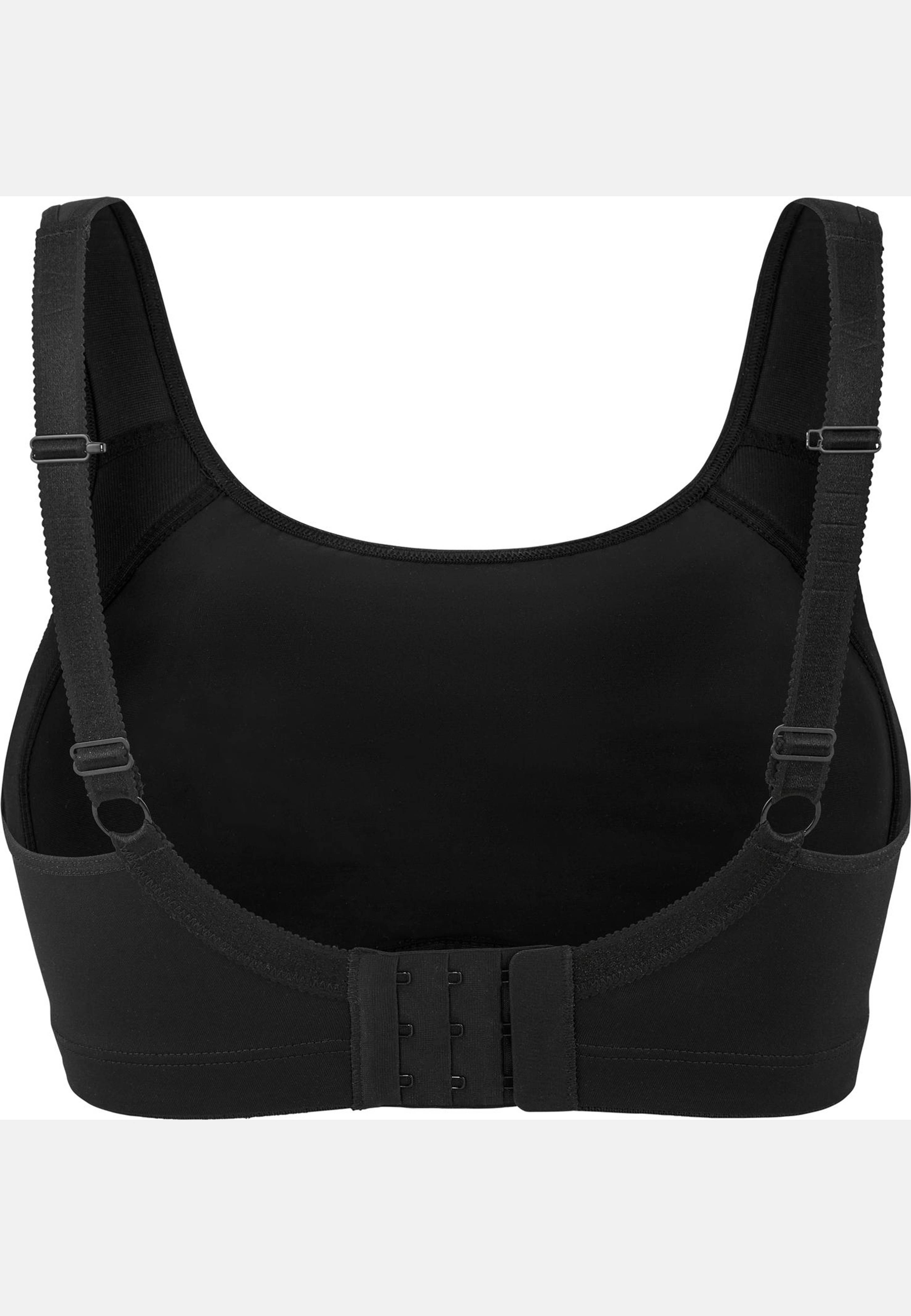Dynamic Intense Sport-bh, från Swegmark, i färgen black/greymelange. Klicka för att öppna bilden i stort format