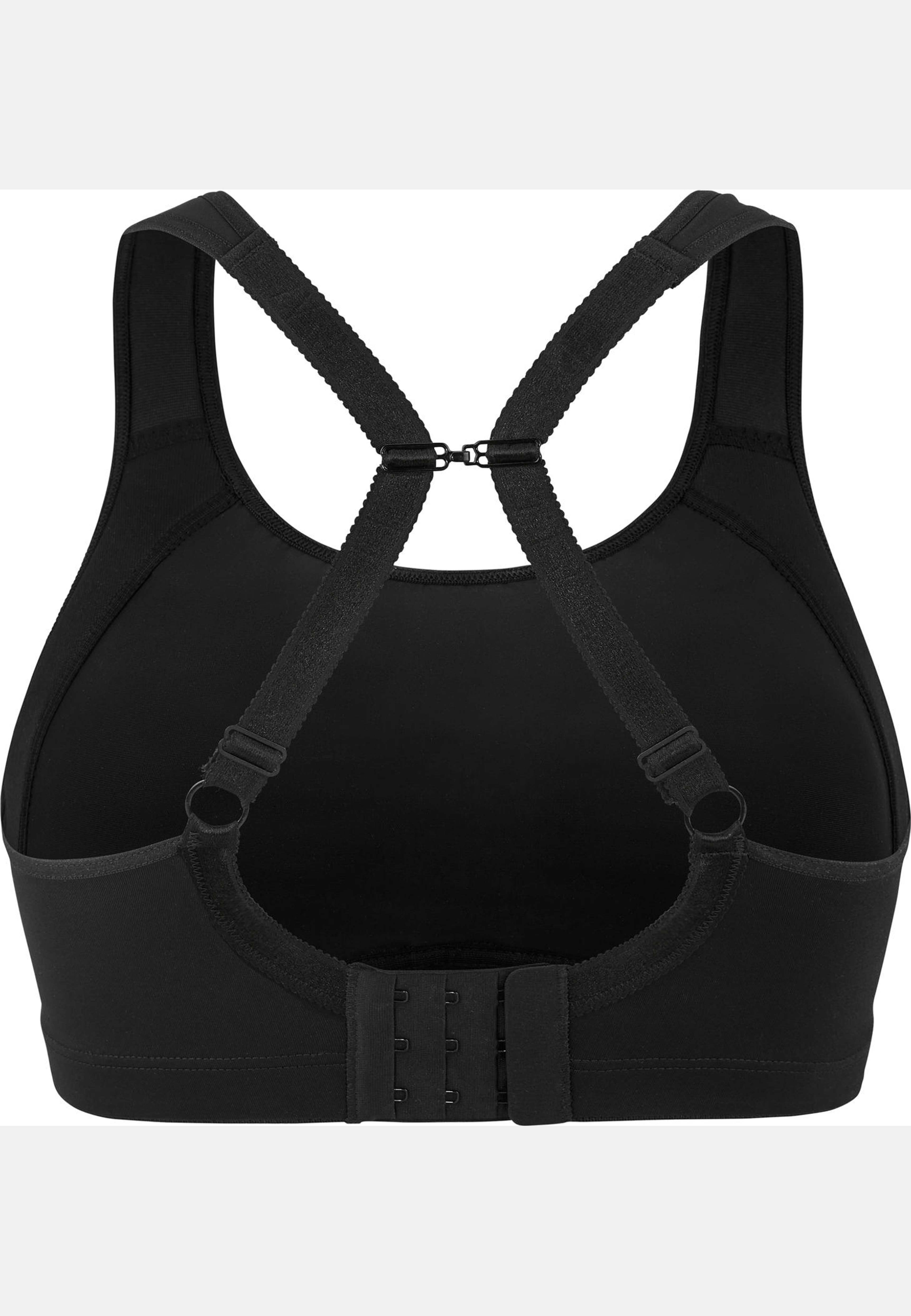 Dynamic Intense Sport-bh, från Swegmark, i färgen black/greymelange. Klicka för att öppna bilden i stort format