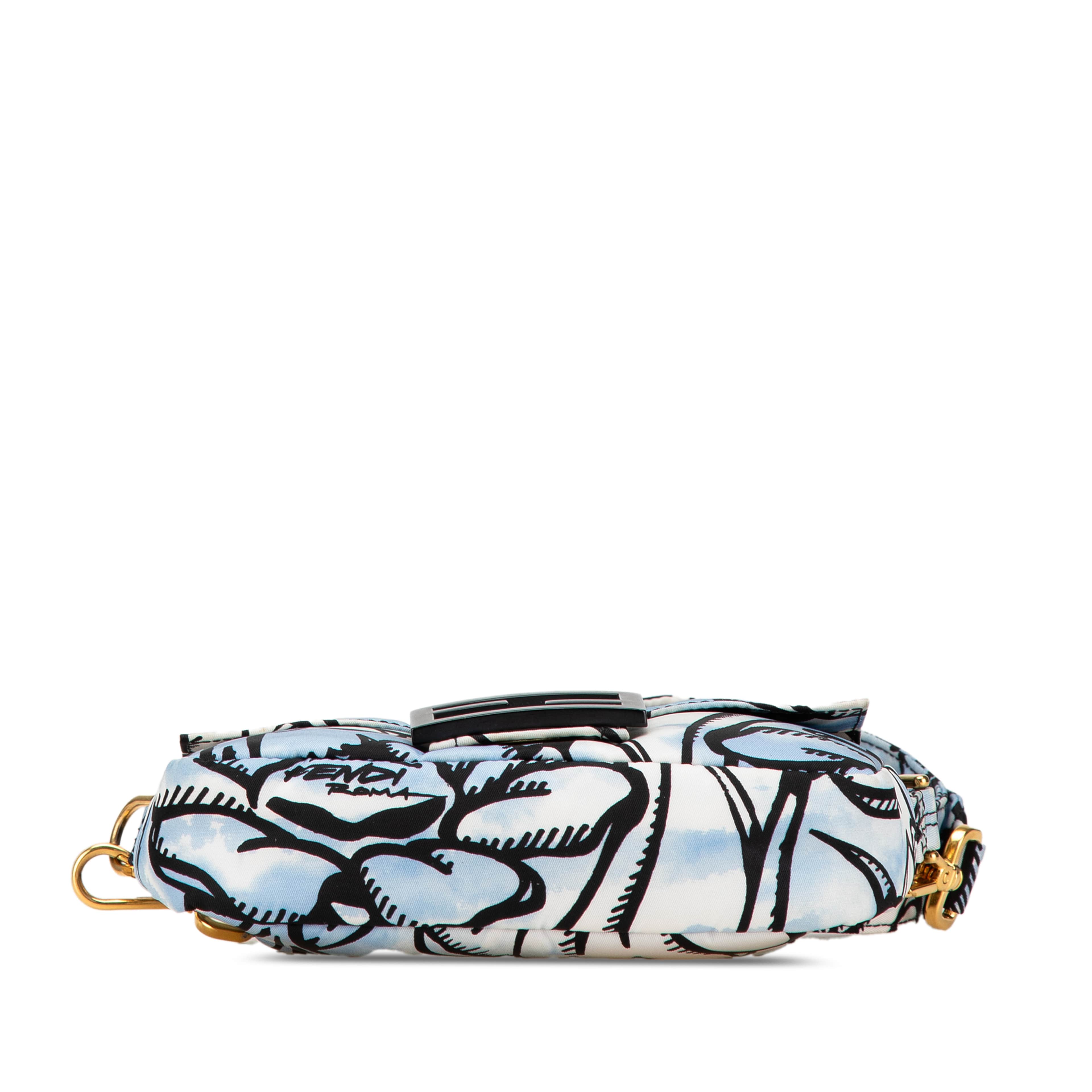 Fendi Joshua Vides Mini Nylon Convertible Baguette Crossbody