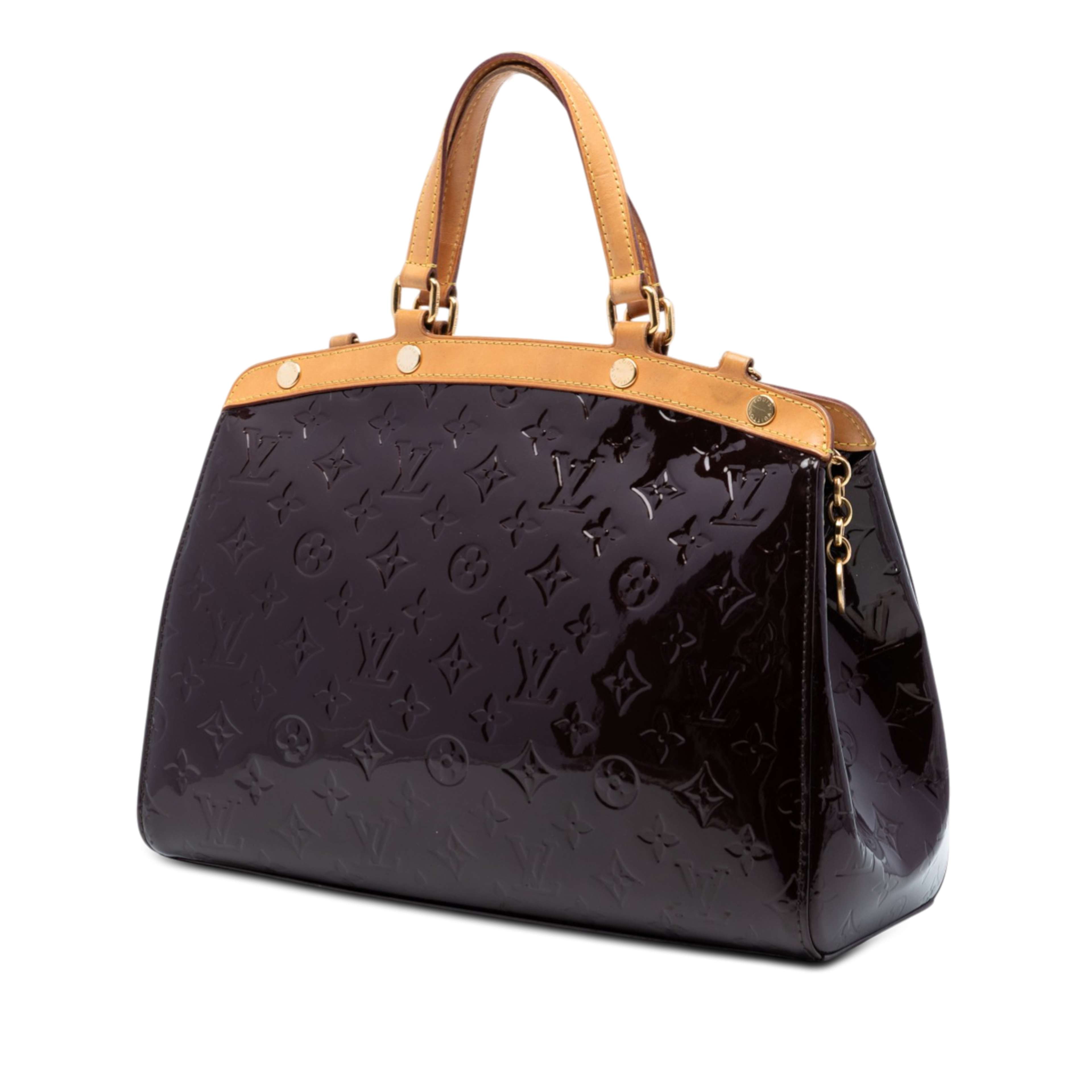 Louis Vuitton Monogram Vernis Brea Mm, från Luxclusif, i färgen purple. Klicka för att öppna bilden i stort format