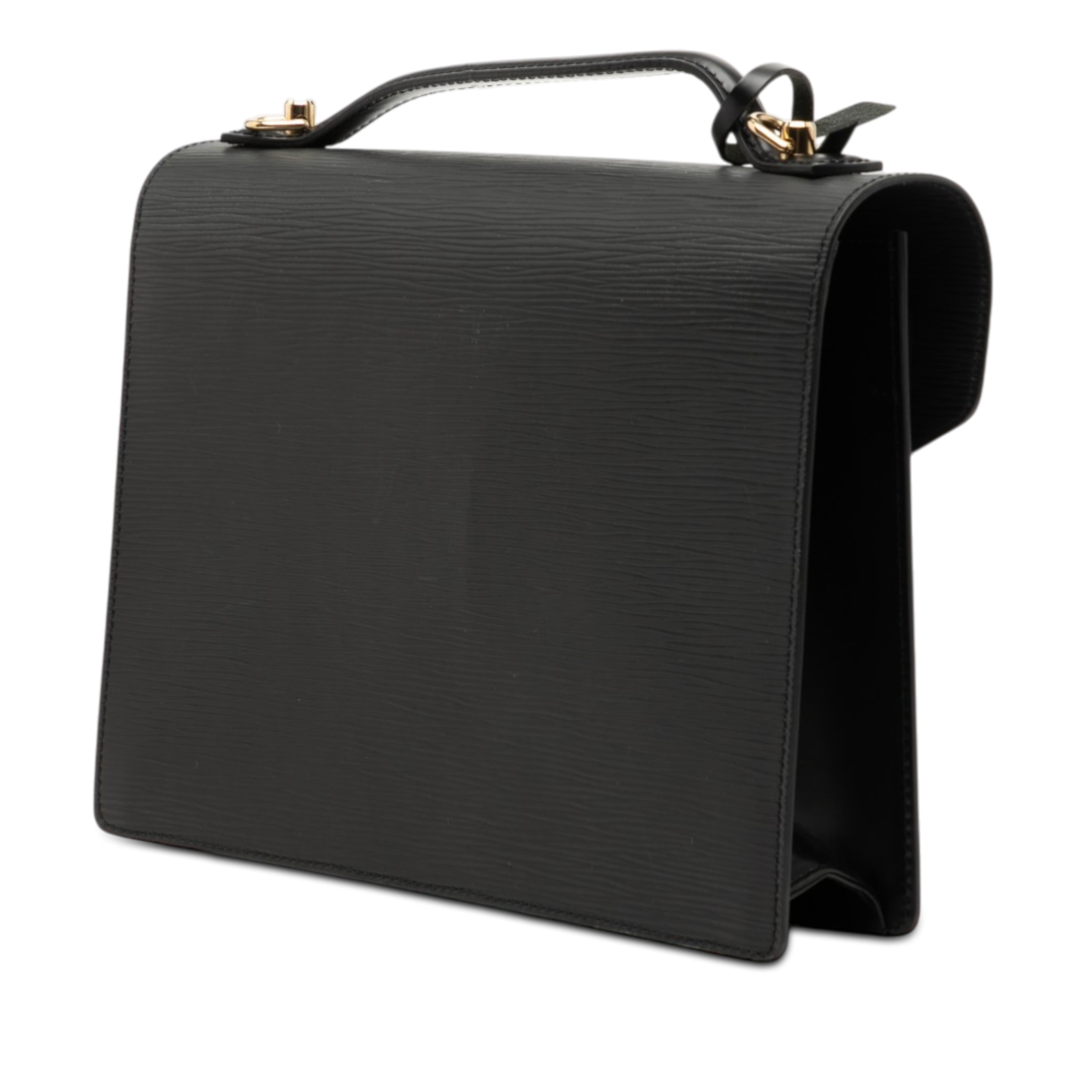Louis Vuitton Epi Monceau 28, från Luxclusif, i färgen black. Klicka för att öppna bilden i stort format