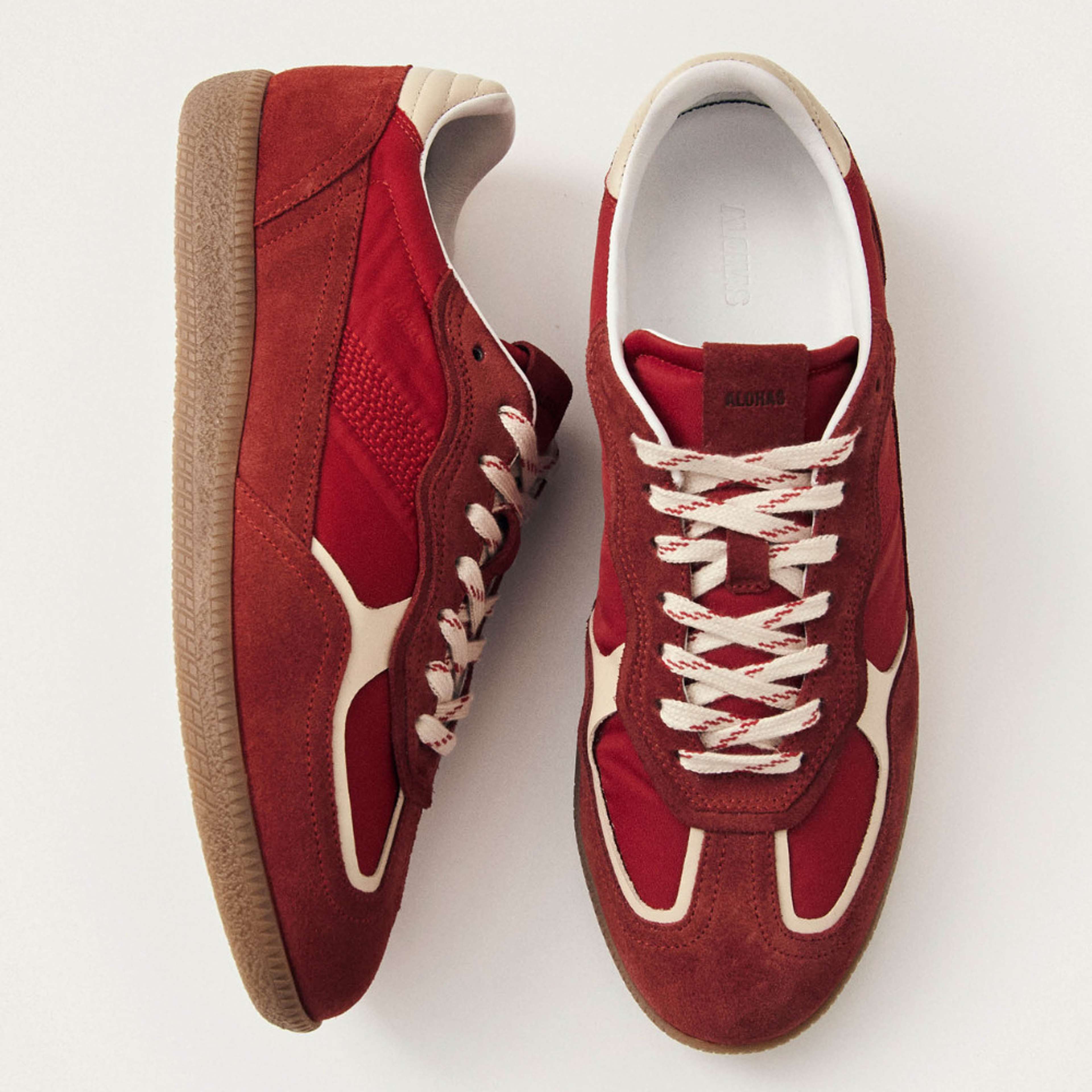 Tb.490 Rife Sheen Red Leather Sneakers