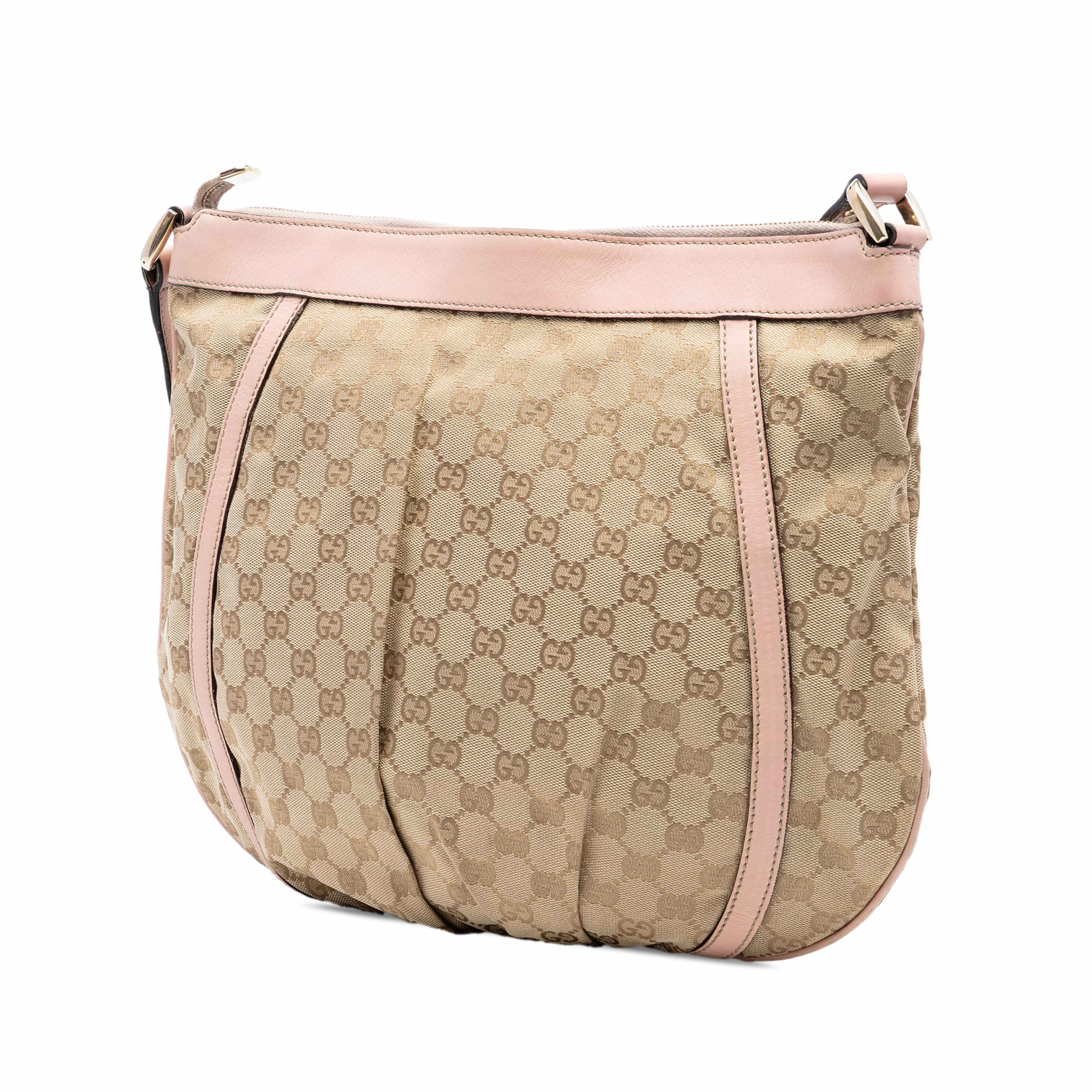 Gucci Gg Canvas Abbey D Ring Crossbody, från Luxclusif, i färgen beige. Klicka för att öppna bilden i stort format