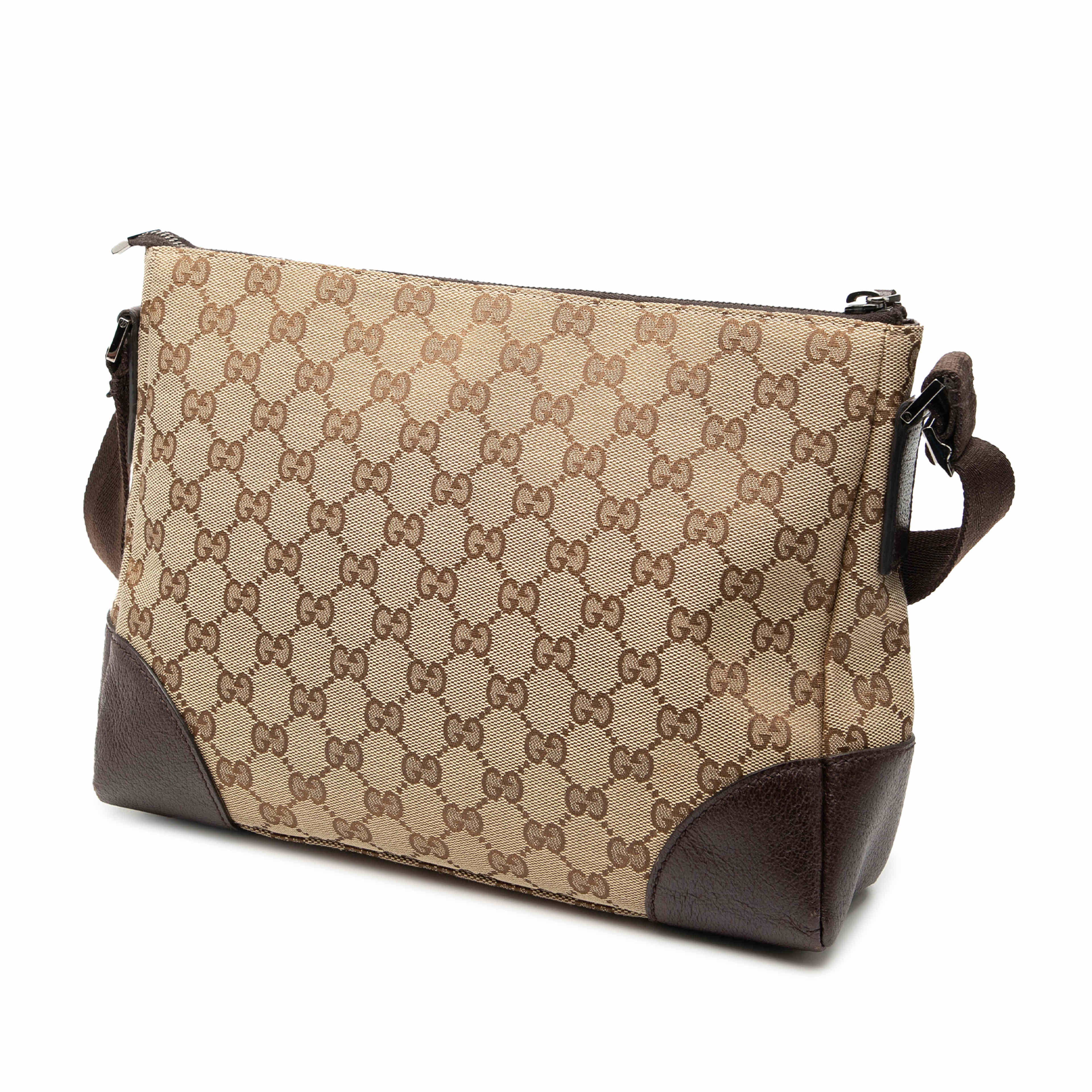 Gucci Gg Canvas Crossbody, från Luxclusif, i färgen beige. Klicka för att öppna bilden i stort format