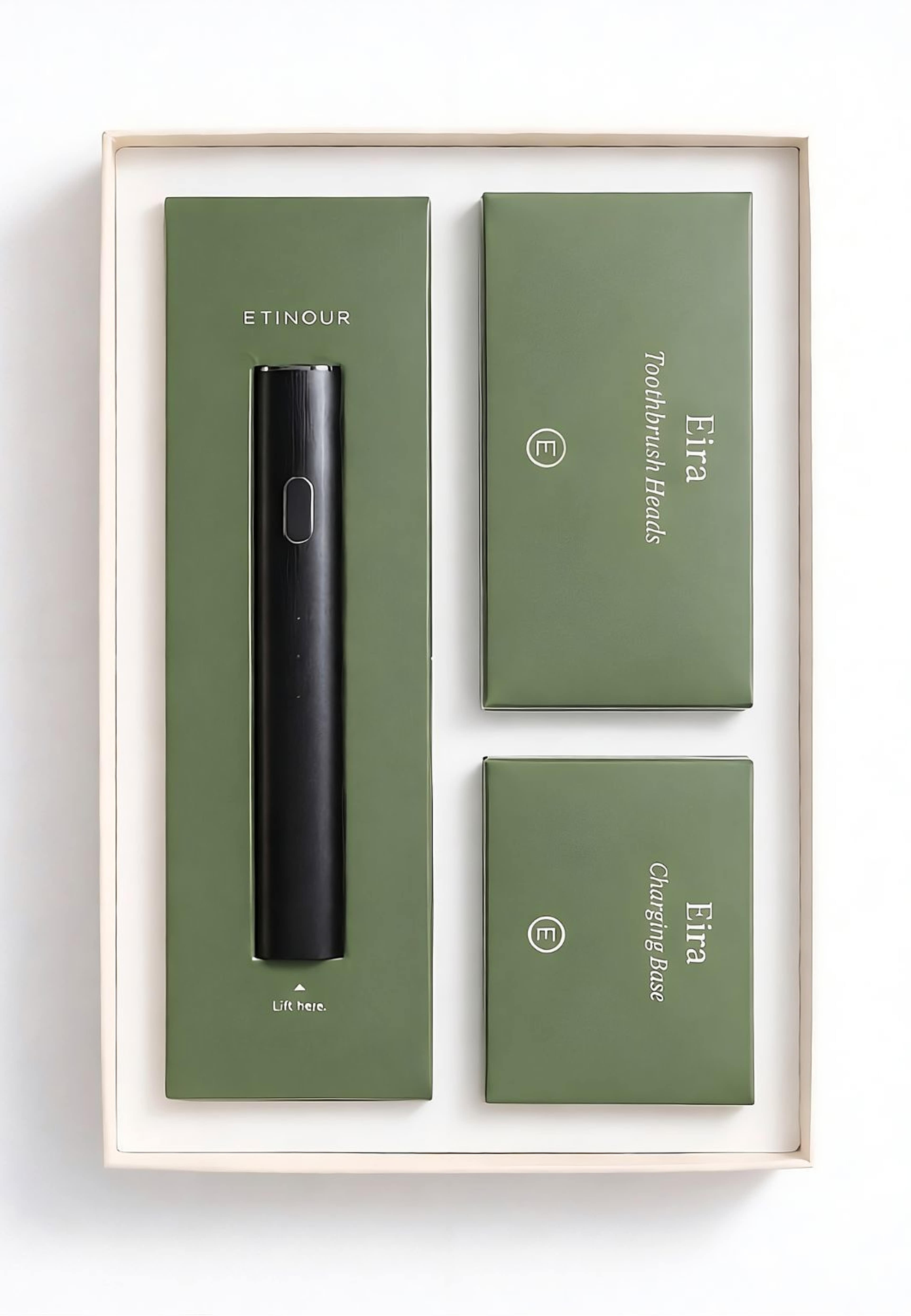 Eira Sonic Toothbrush, från Etinour, i färgen Black Slate. Klicka för att öppna bilden i stort format