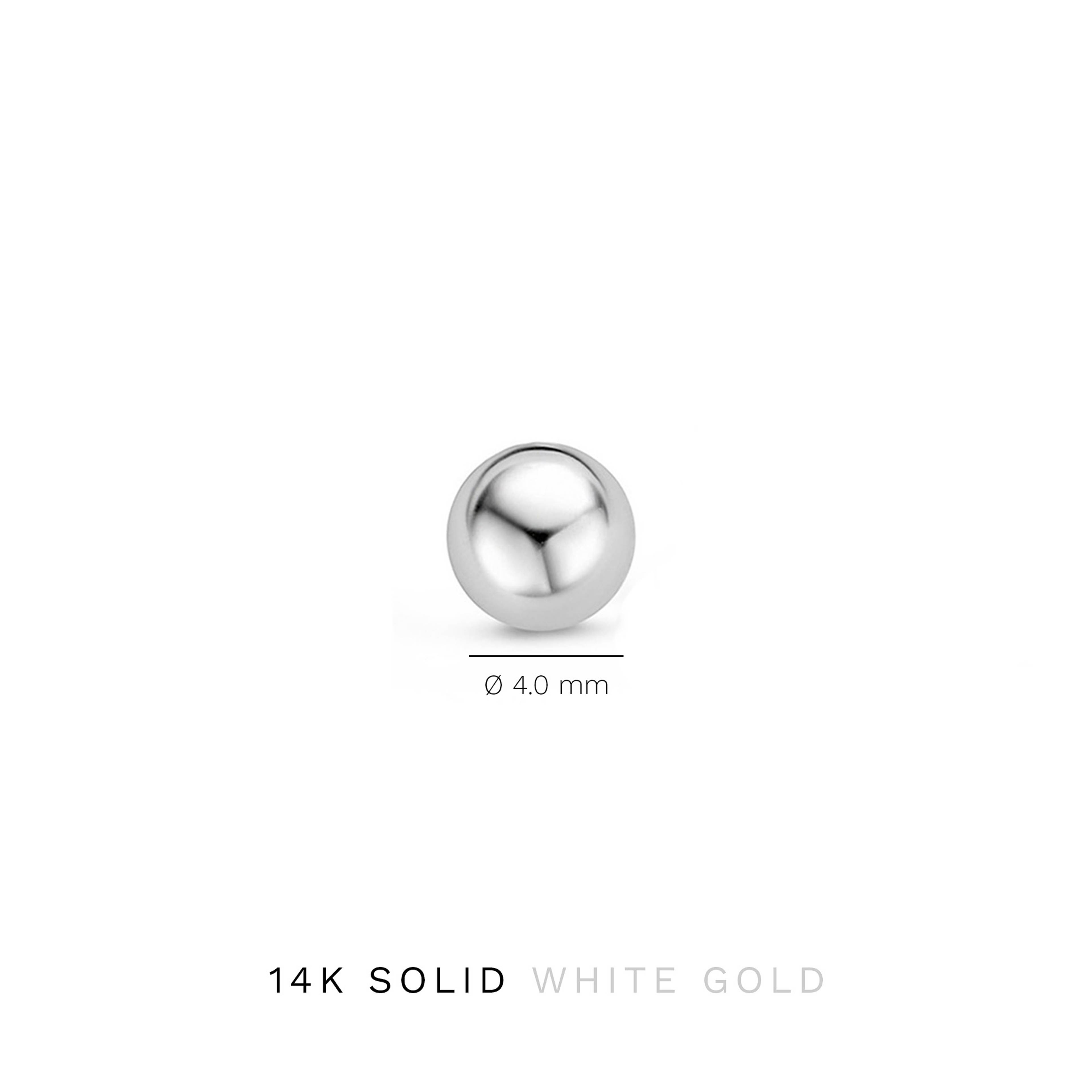 Isabel Bernard 14 Karat White Gold Ear Stud
