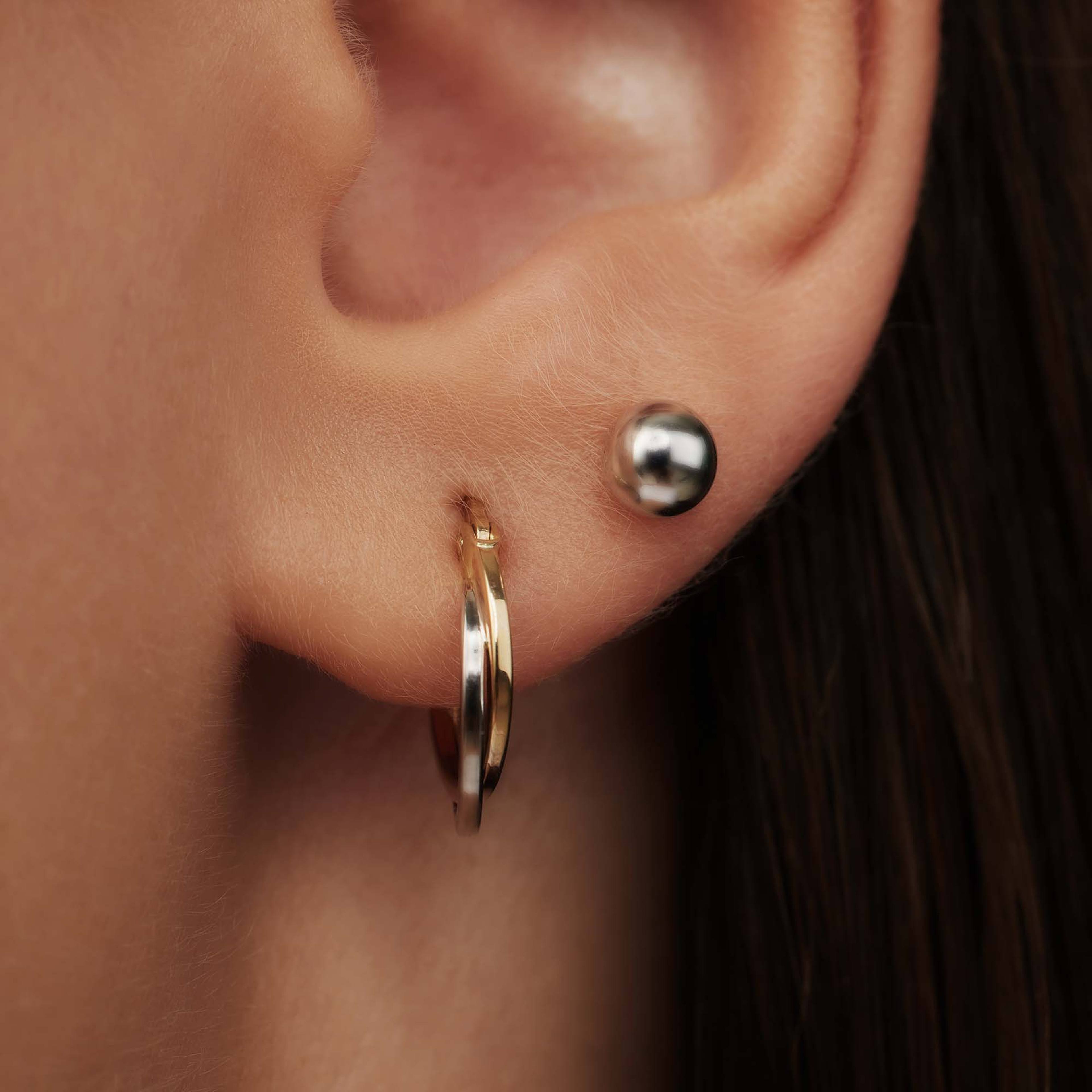 Isabel Bernard 14 Karat White Gold Ear Stud