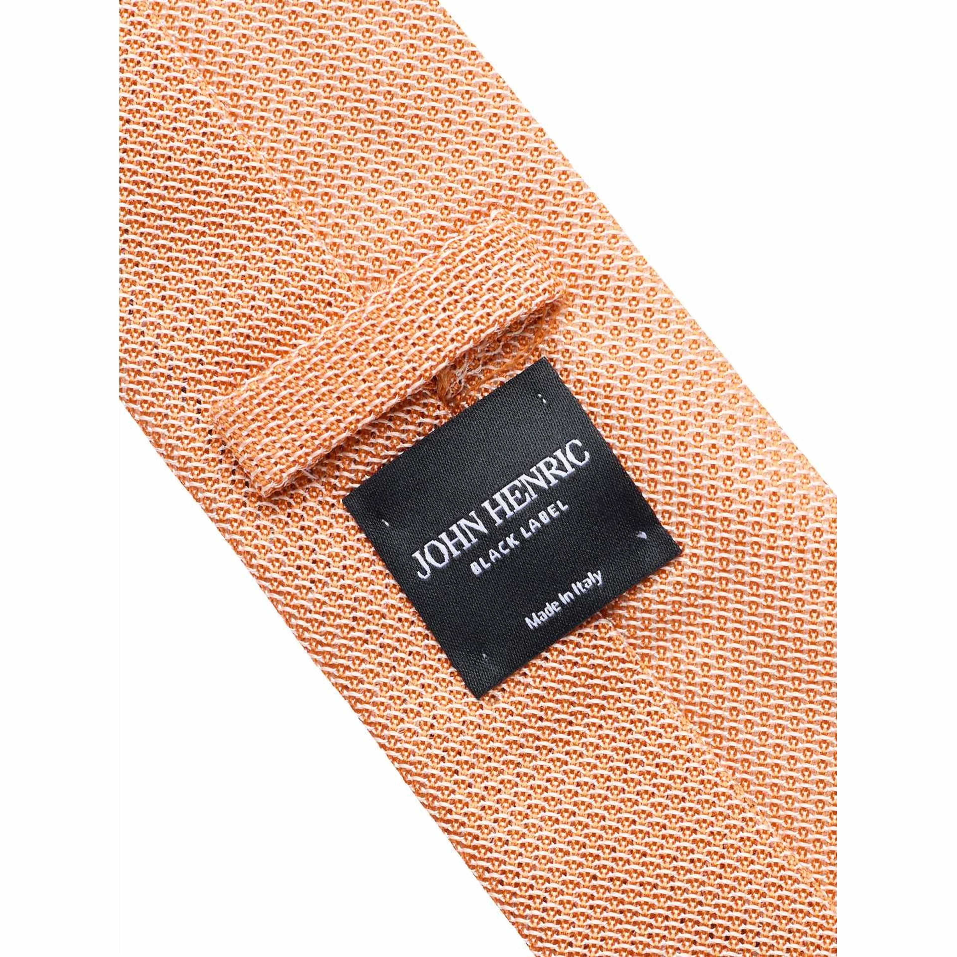 Grenadine Tie, från John Henric, i färgen orange. Klicka för att öppna bilden i stort format