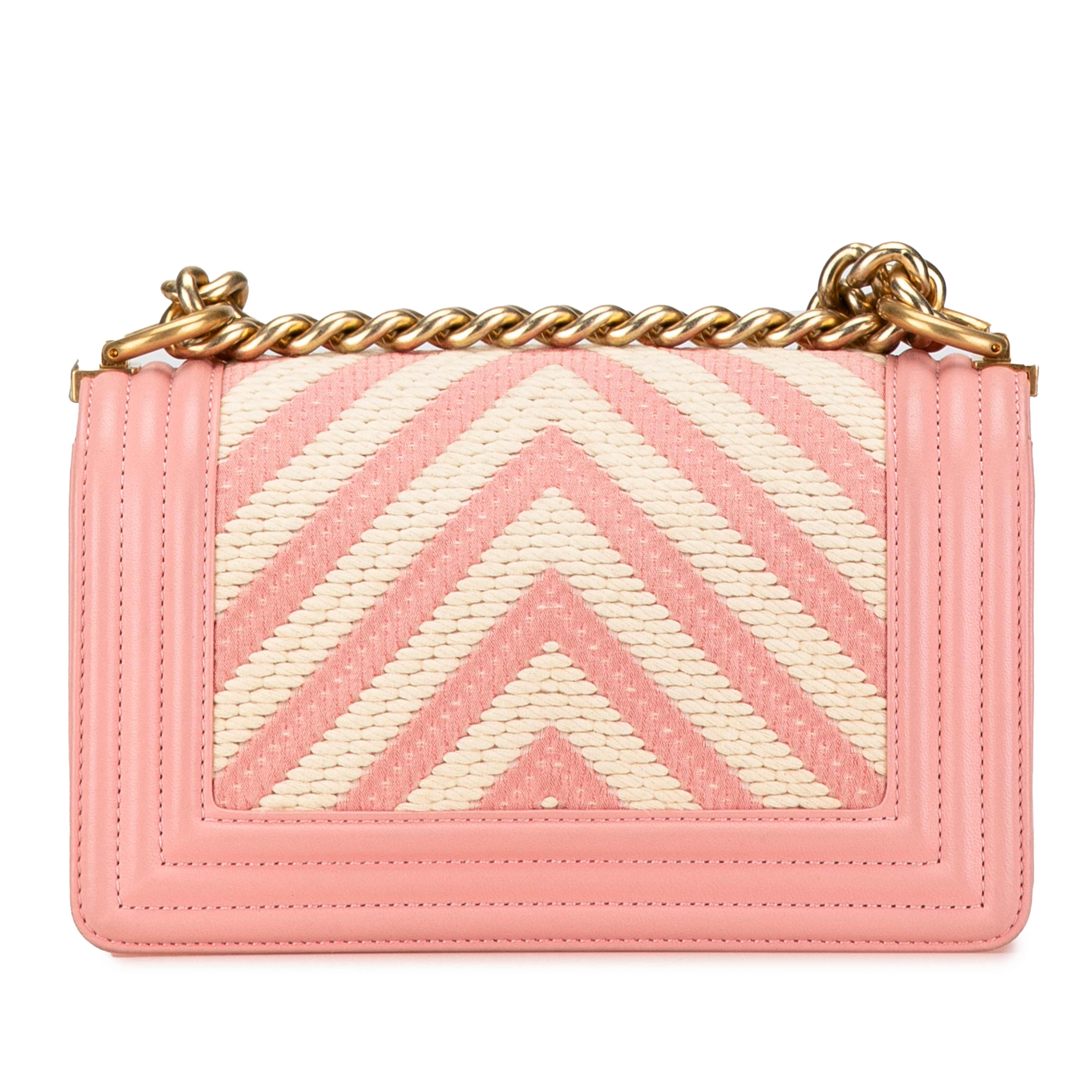 Chanel Small Braided Chevron Boy Flap