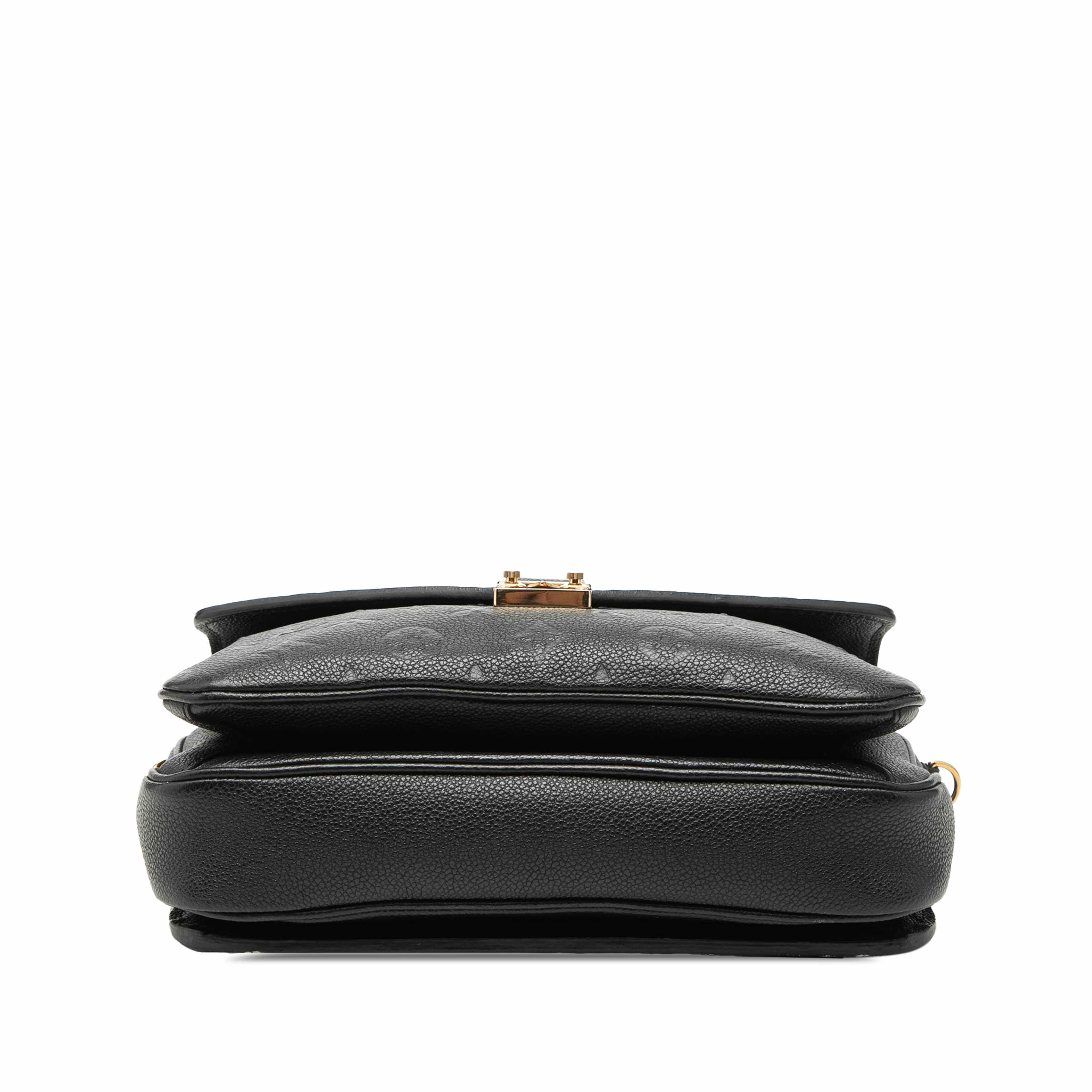 Louis Vuitton Monogram Empreinte Pochette Metis, från Luxclusif, i färgen svart. Klicka för att öppna bilden i stort format