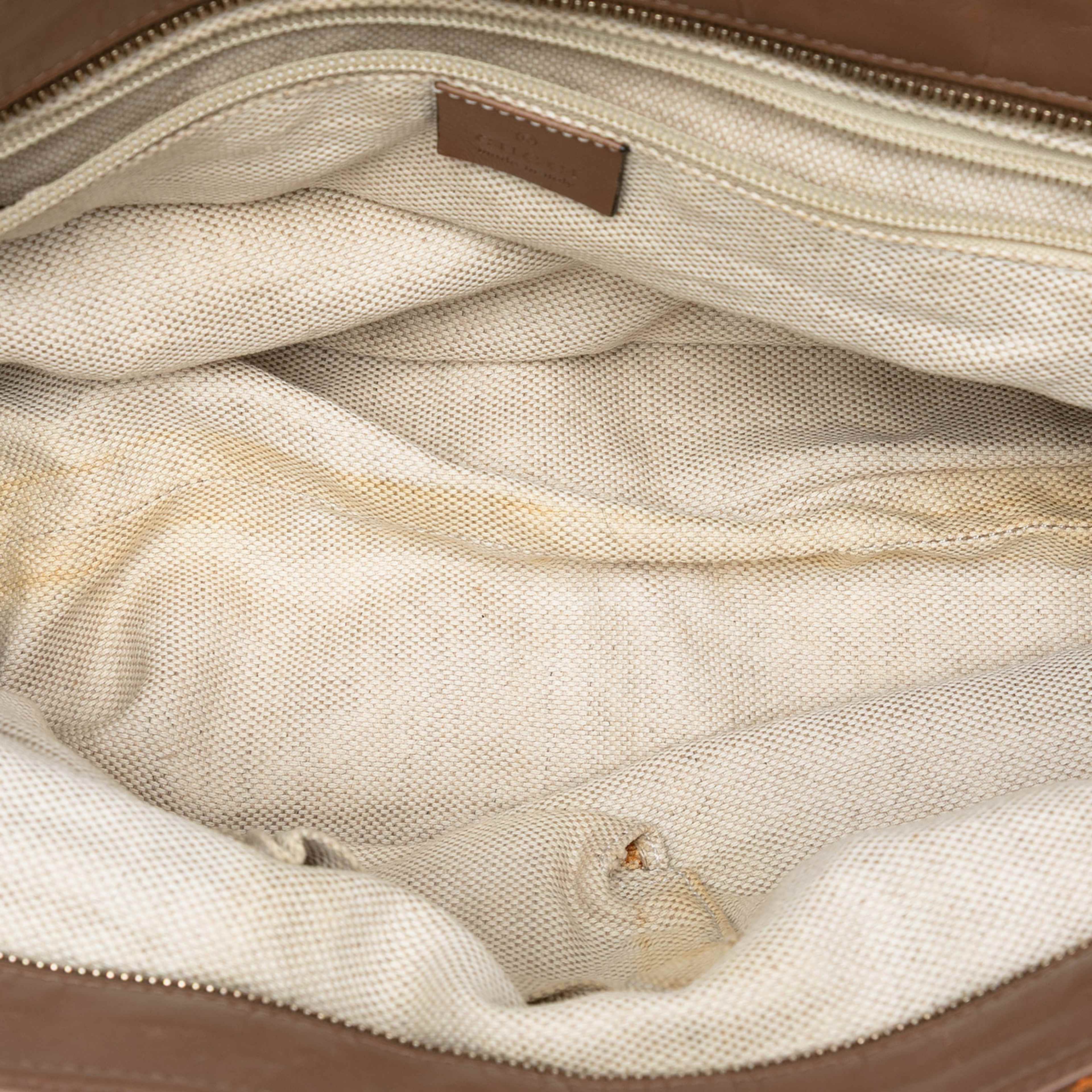 Gucci Gg Canvas Web Tote, från Luxclusif, i färgen orange. Klicka för att öppna bilden i stort format