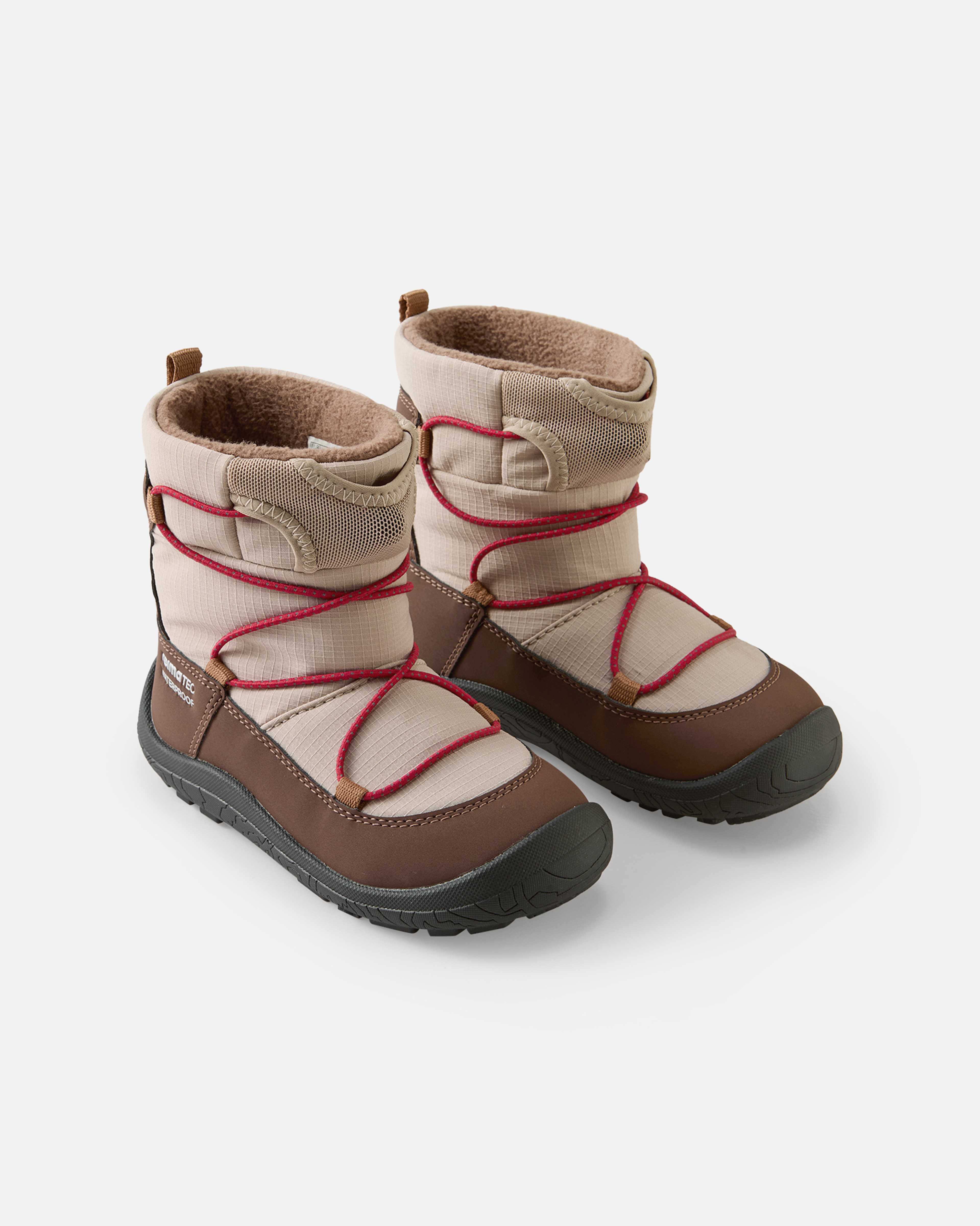 Reimatec Barfota Vinterstövlar Ensilumi Kids, från Reima, i färgen earthy beige. Klicka för att öppna bilden i stort format