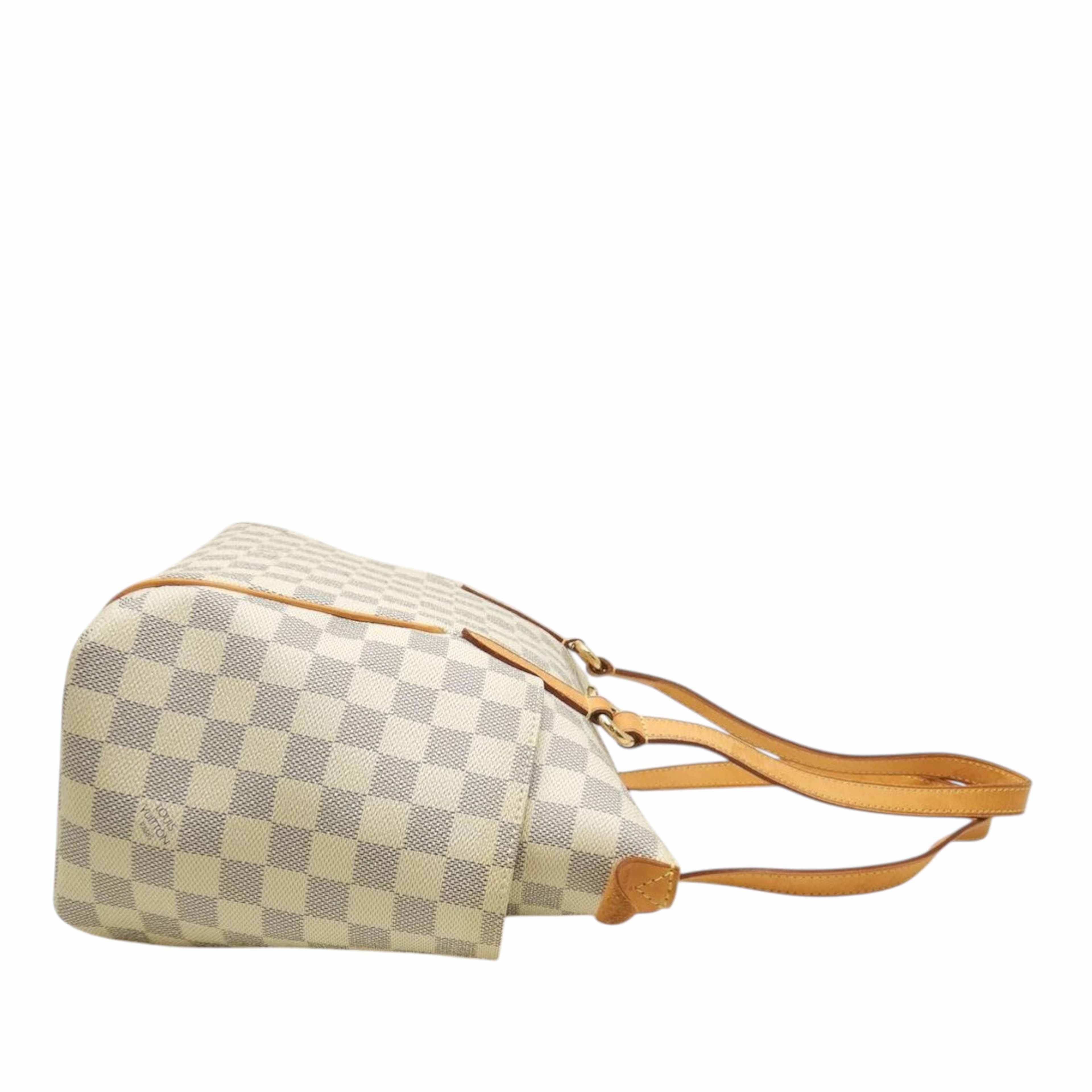 Louis Vuitton Damier Azur Totally Pm, från Luxclusif, i färgen white. Klicka för att öppna bilden i stort format