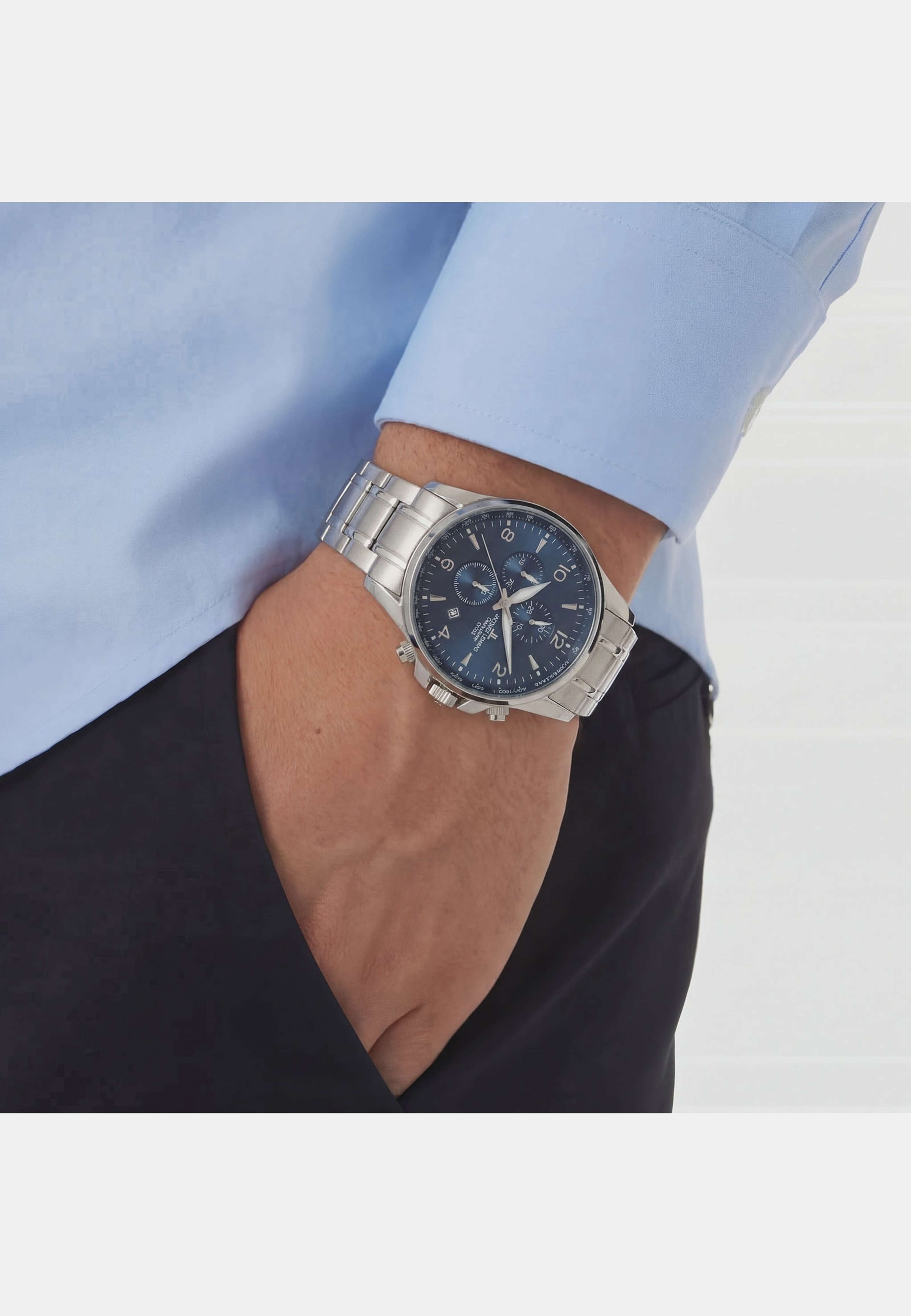 Jacques Lemans London Herr, Stl/bl 44 Mm - 1-1844zg, från Jacques Lemans, i färgen blue. Klicka för att öppna bilden i stort format
