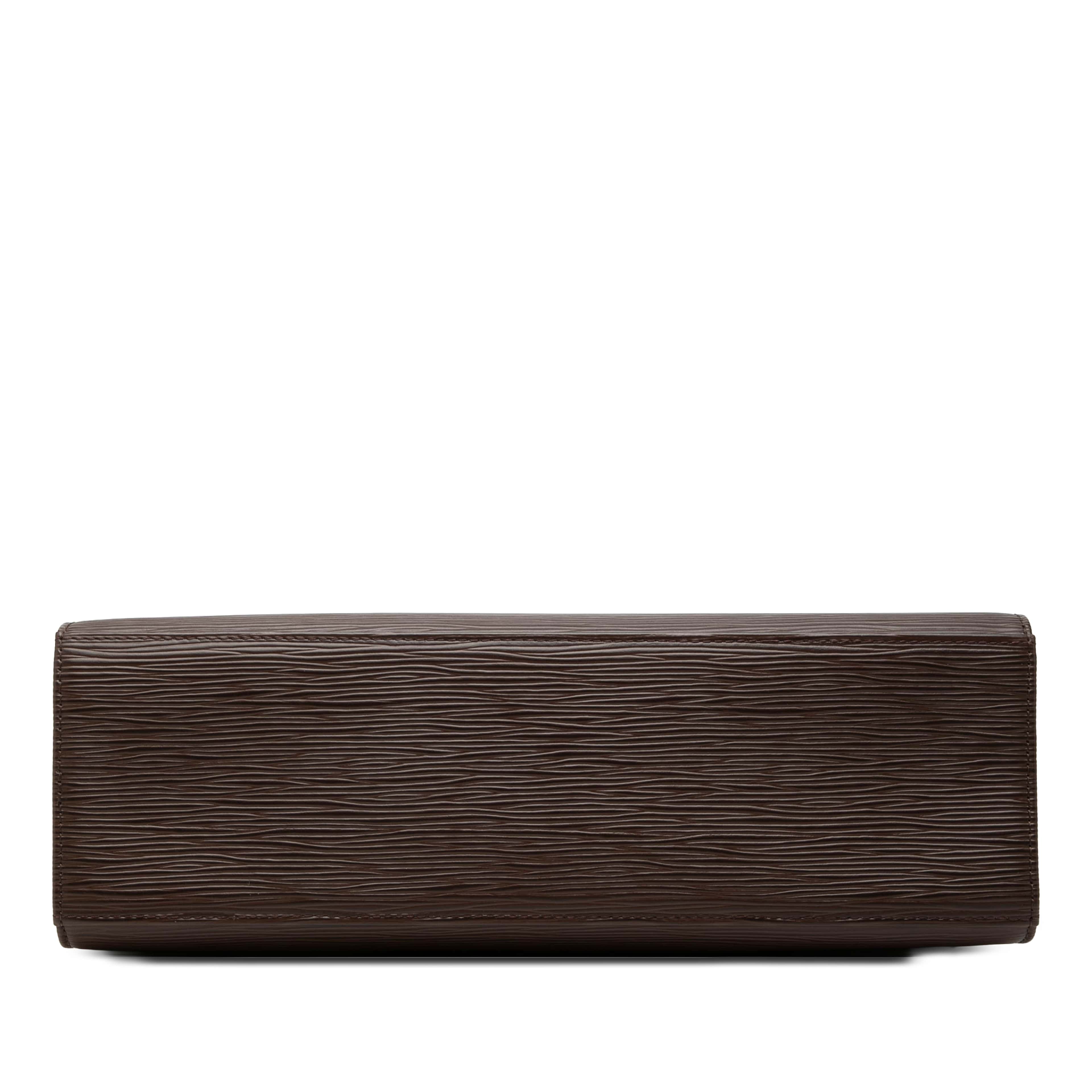 Louis Vuitton Epi Croisette Pm, från Luxclusif, i färgen dark brown. Klicka för att öppna bilden i stort format
