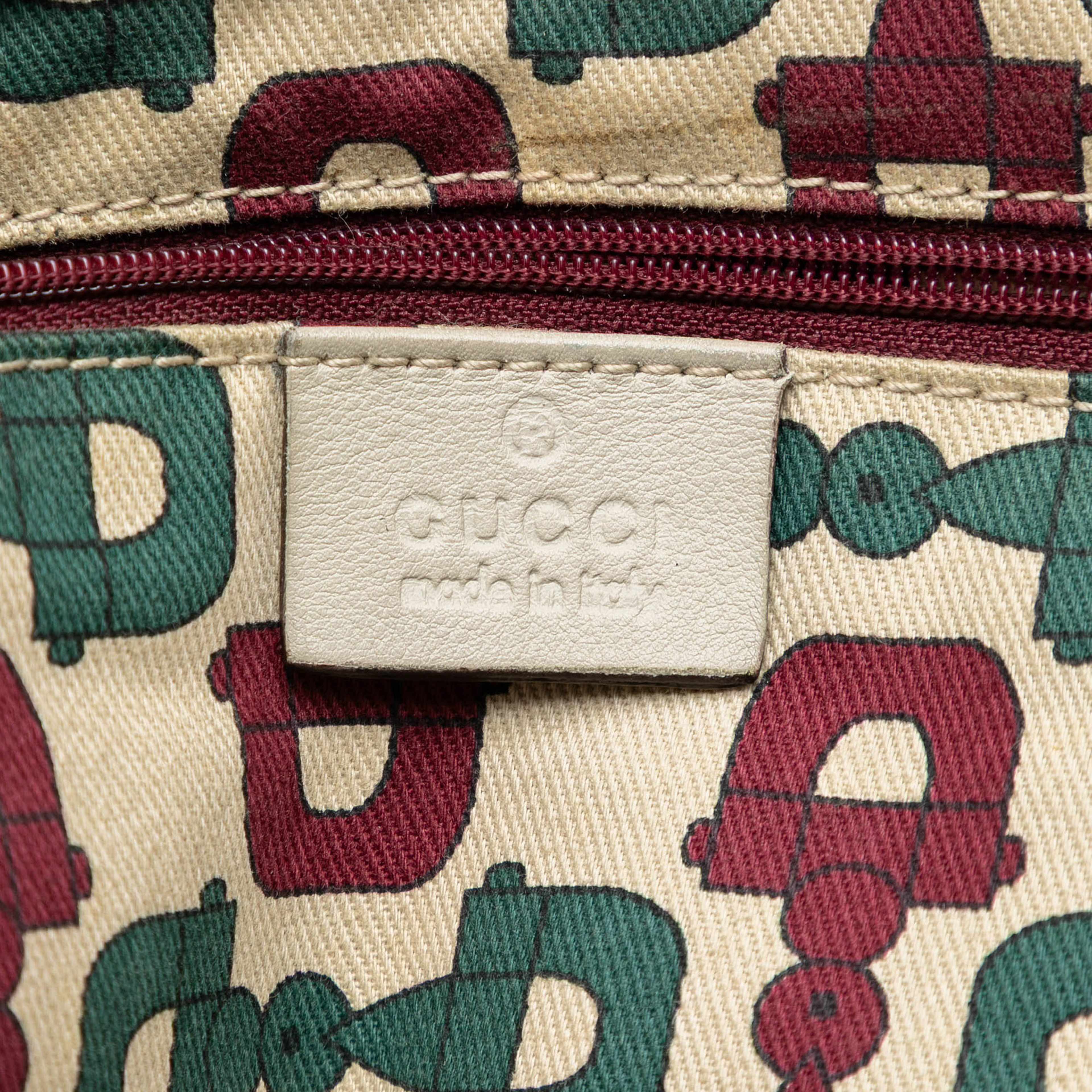 Gucci Large Guccissima Princy Tote, från Luxclusif, i färgen ivory. Klicka för att öppna bilden i stort format
