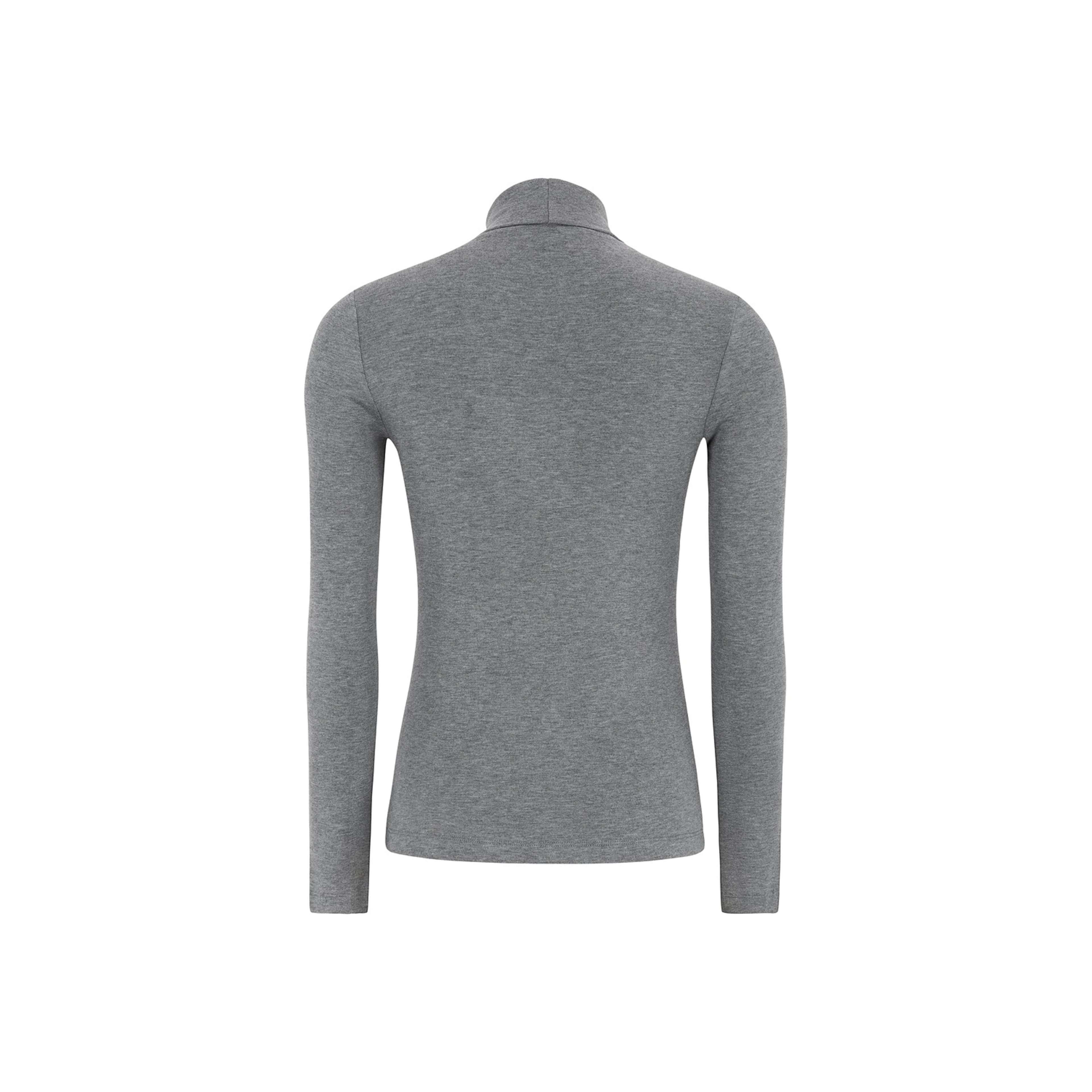 Srroman Roll Neck - Medium Grey Melange