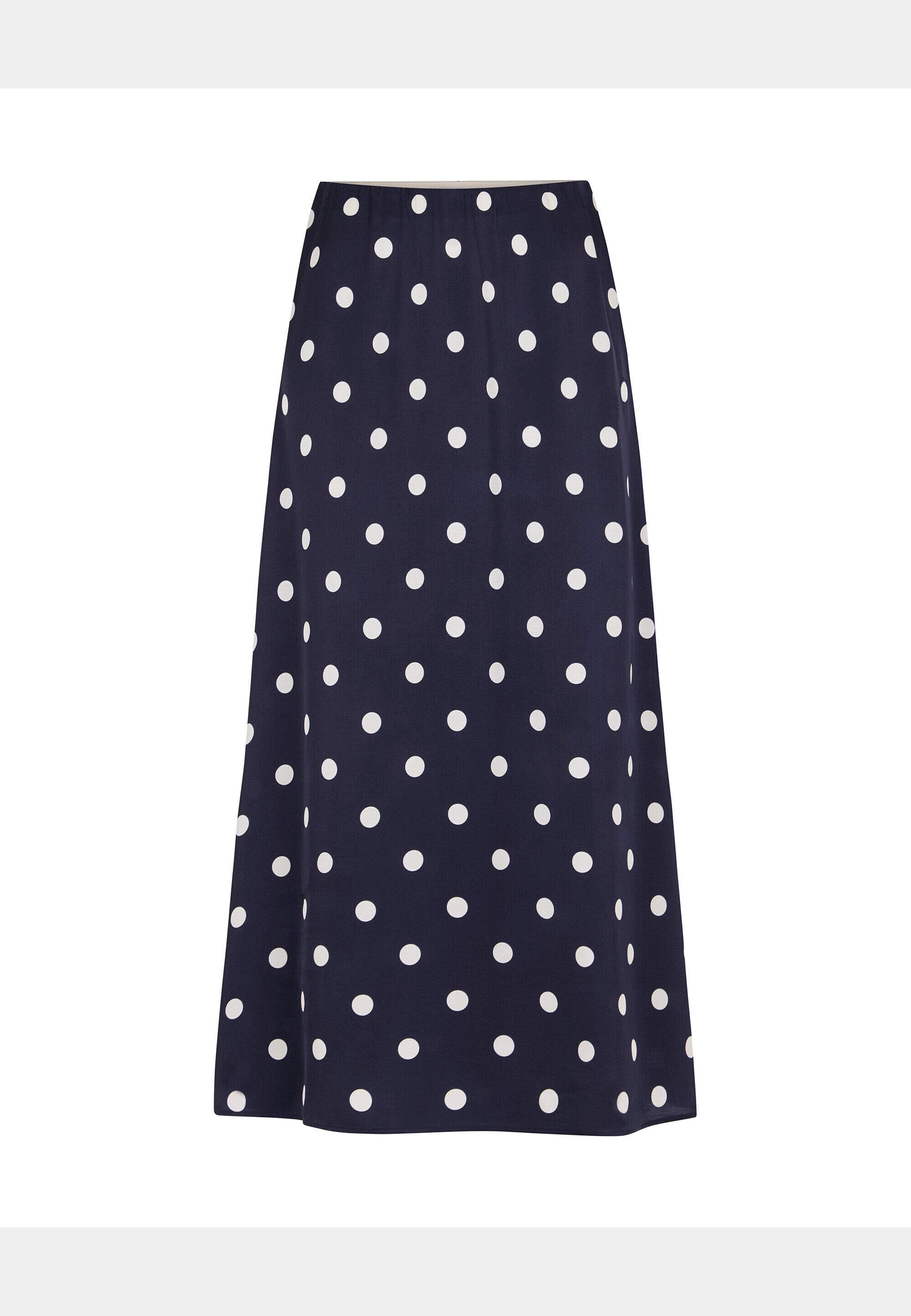 Novalie Dot Slip Skirt, från Newhouse, i färgen marinblå. Klicka för att öppna bilden i stort format