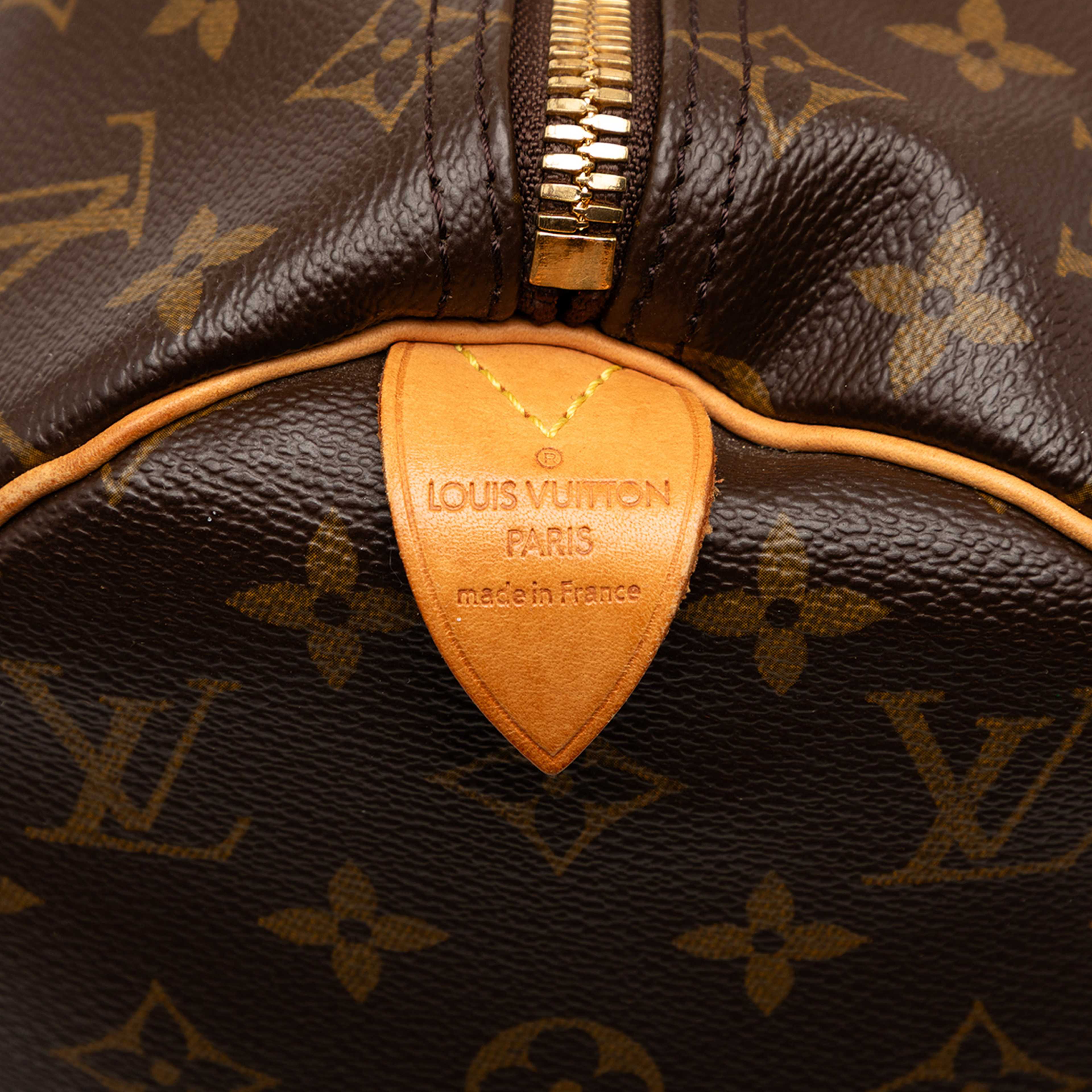 Louis Vuitton Monogram Keepall 45, från Luxclusif, i färgen brown. Klicka för att öppna bilden i stort format