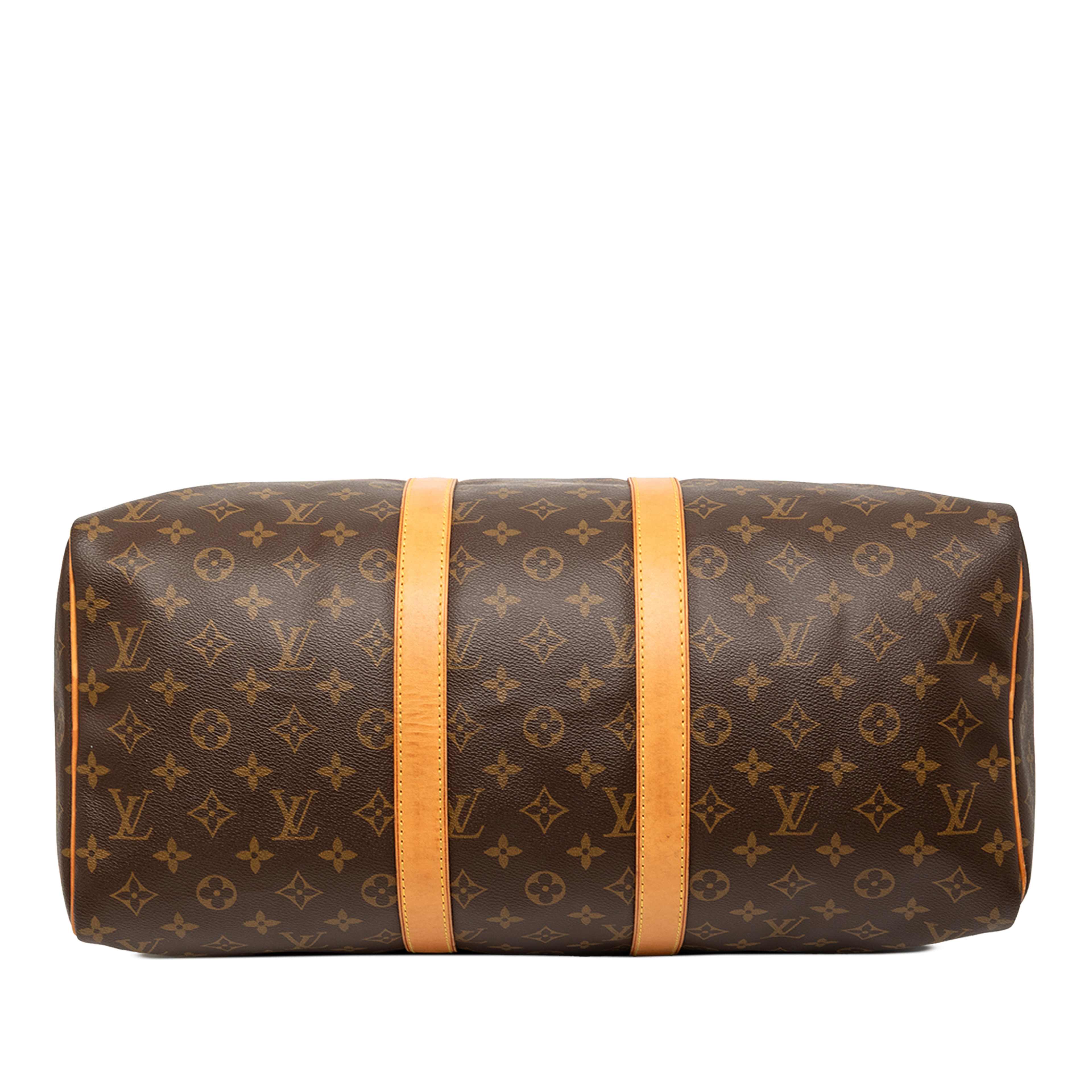 Louis Vuitton Monogram Keepall 45, från Luxclusif, i färgen brown. Klicka för att öppna bilden i stort format
