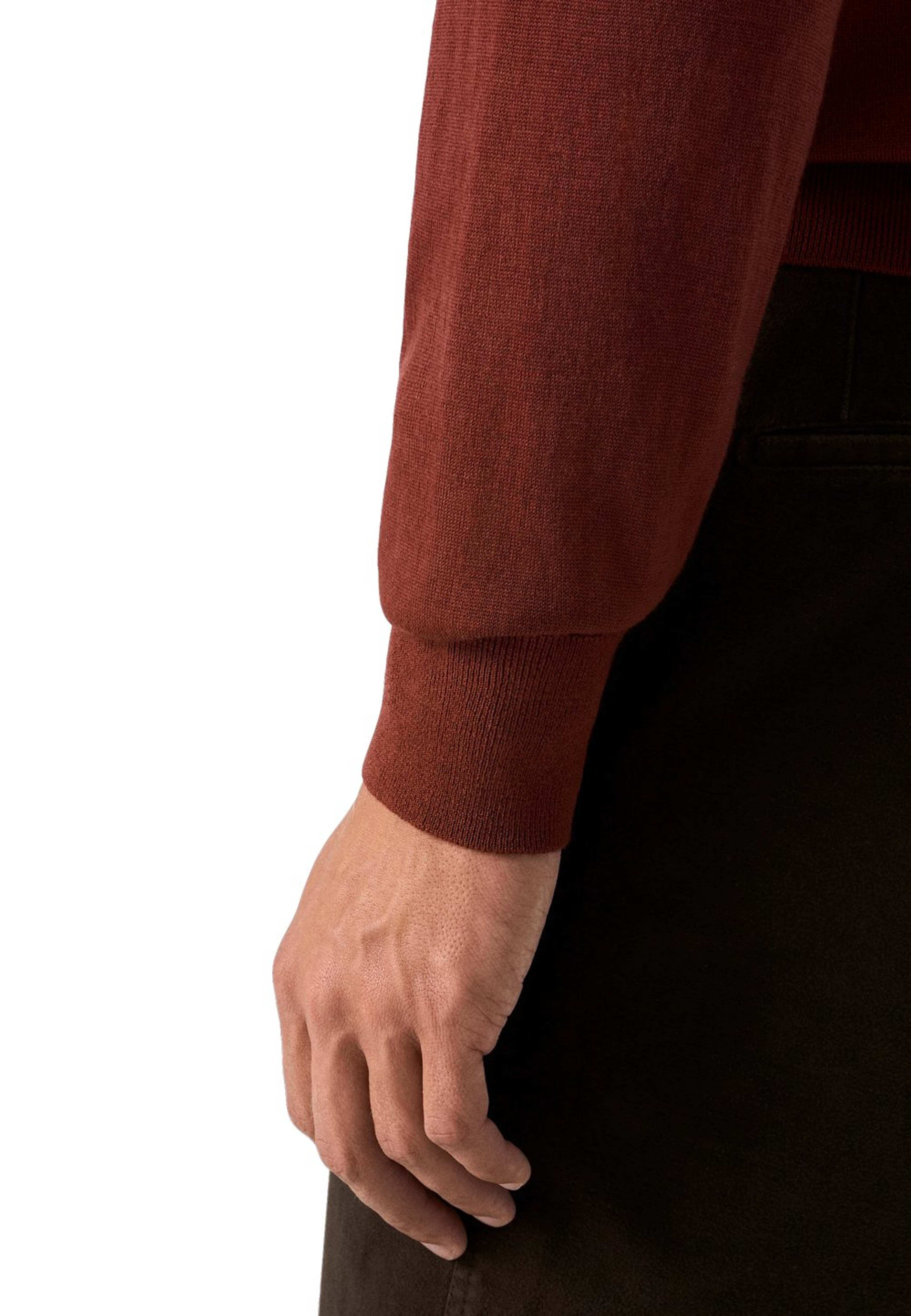 Finstickad Polotröja, från Eton, i färgen red. Klicka för att öppna bilden i stort format