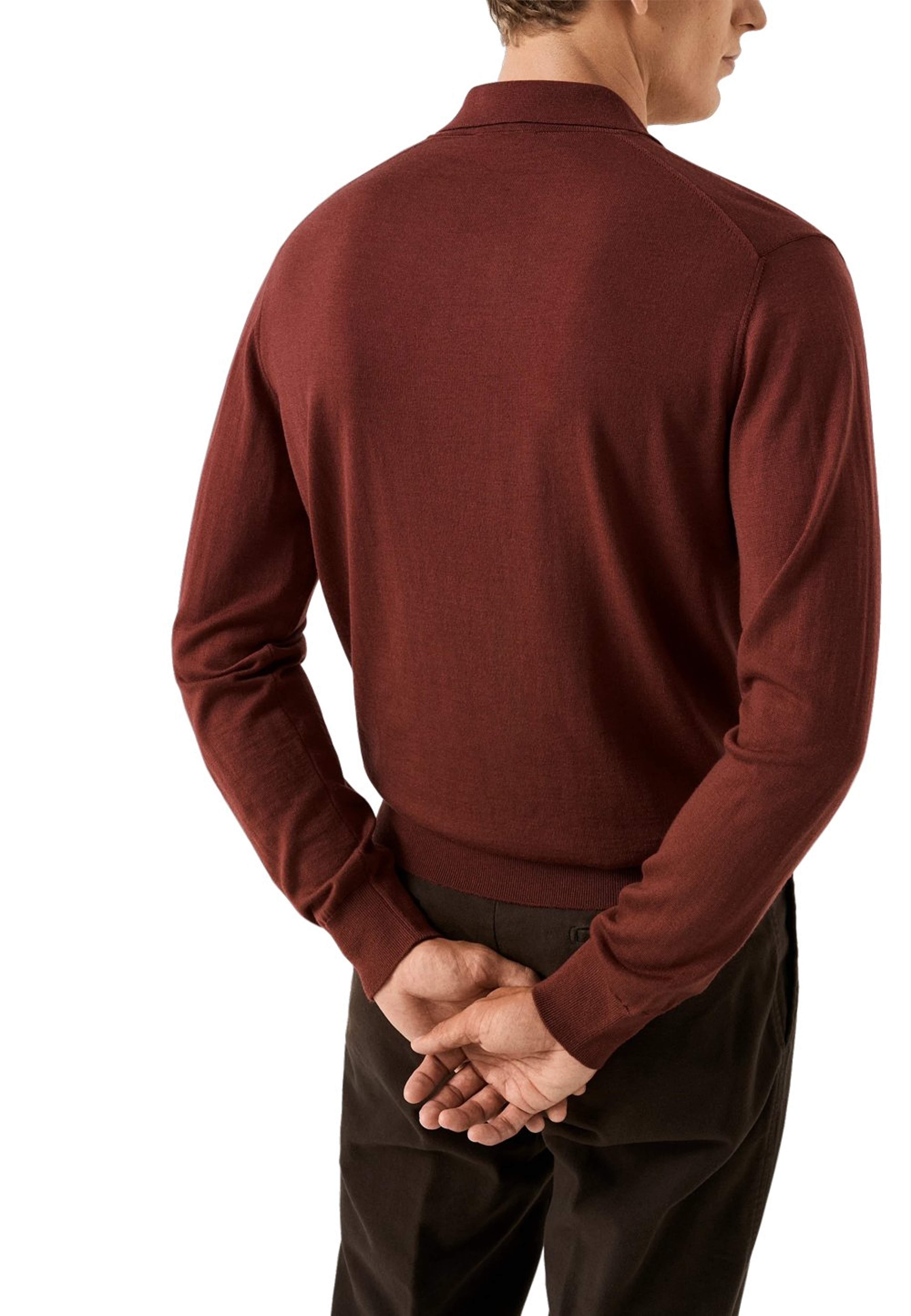 Finstickad Polotröja, från Eton, i färgen red. Klicka för att öppna bilden i stort format