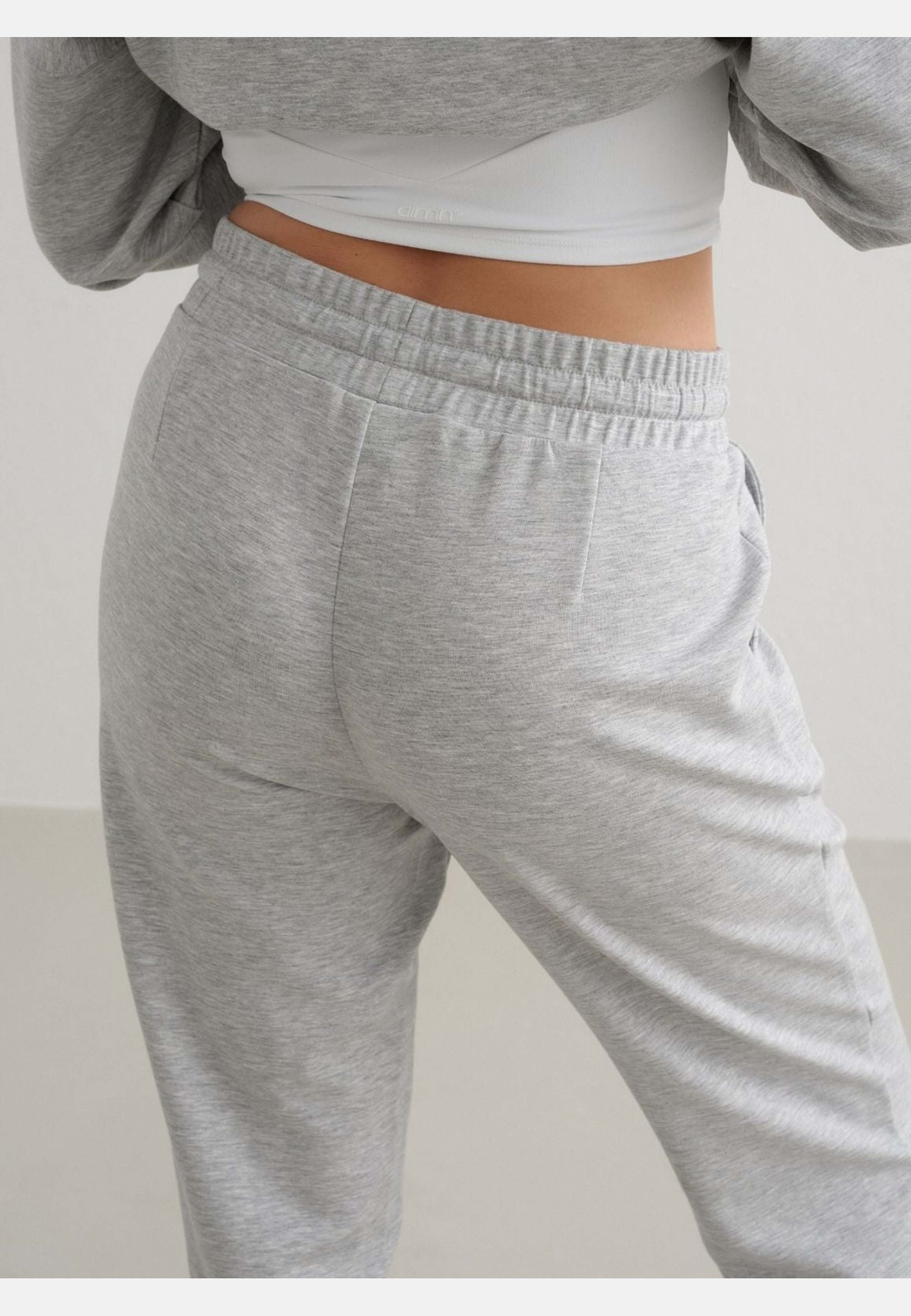 Light Grey Melange Comfy Modal Pants