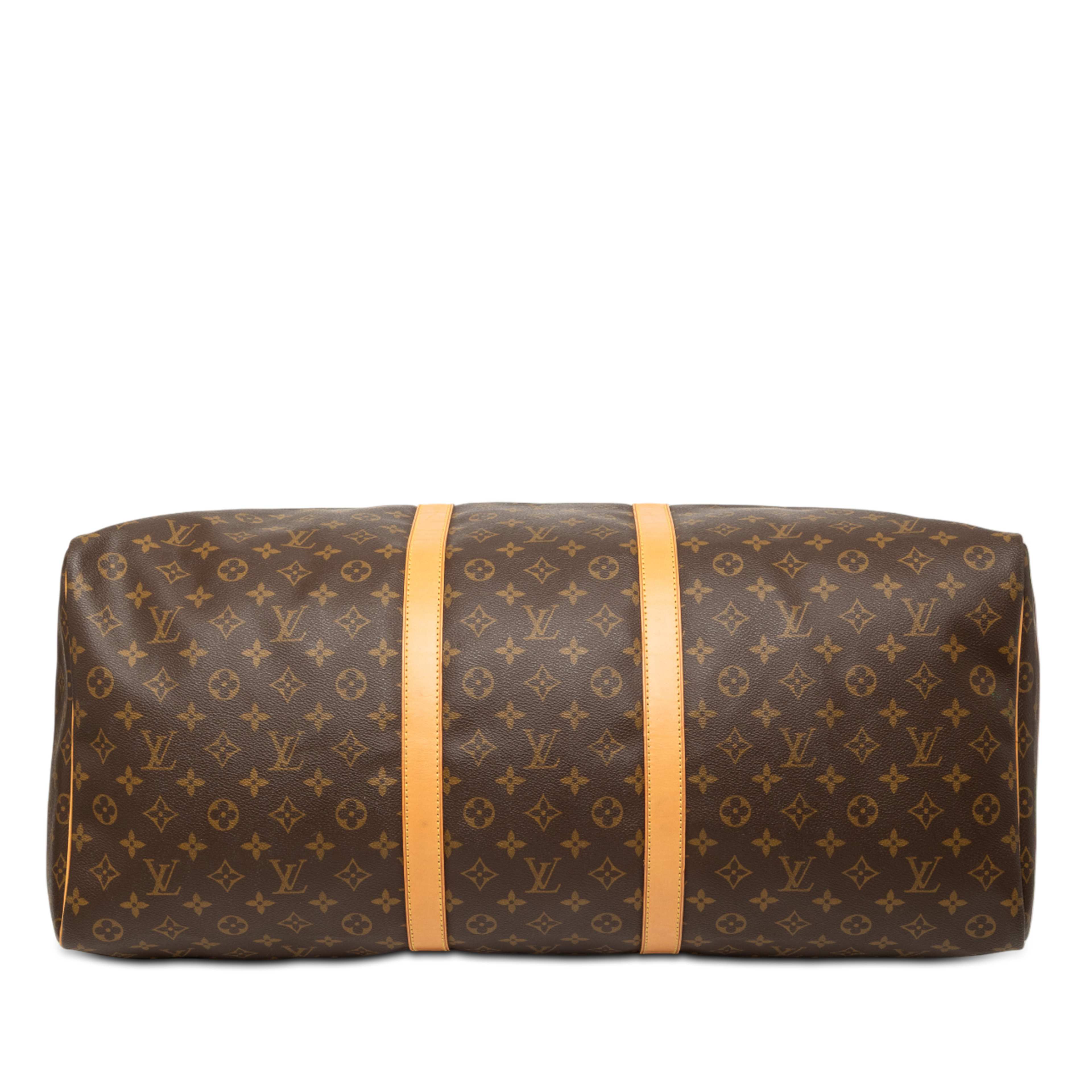 Louis Vuitton Monogram Keepall 60, från Luxclusif, i färgen brown. Klicka för att öppna bilden i stort format