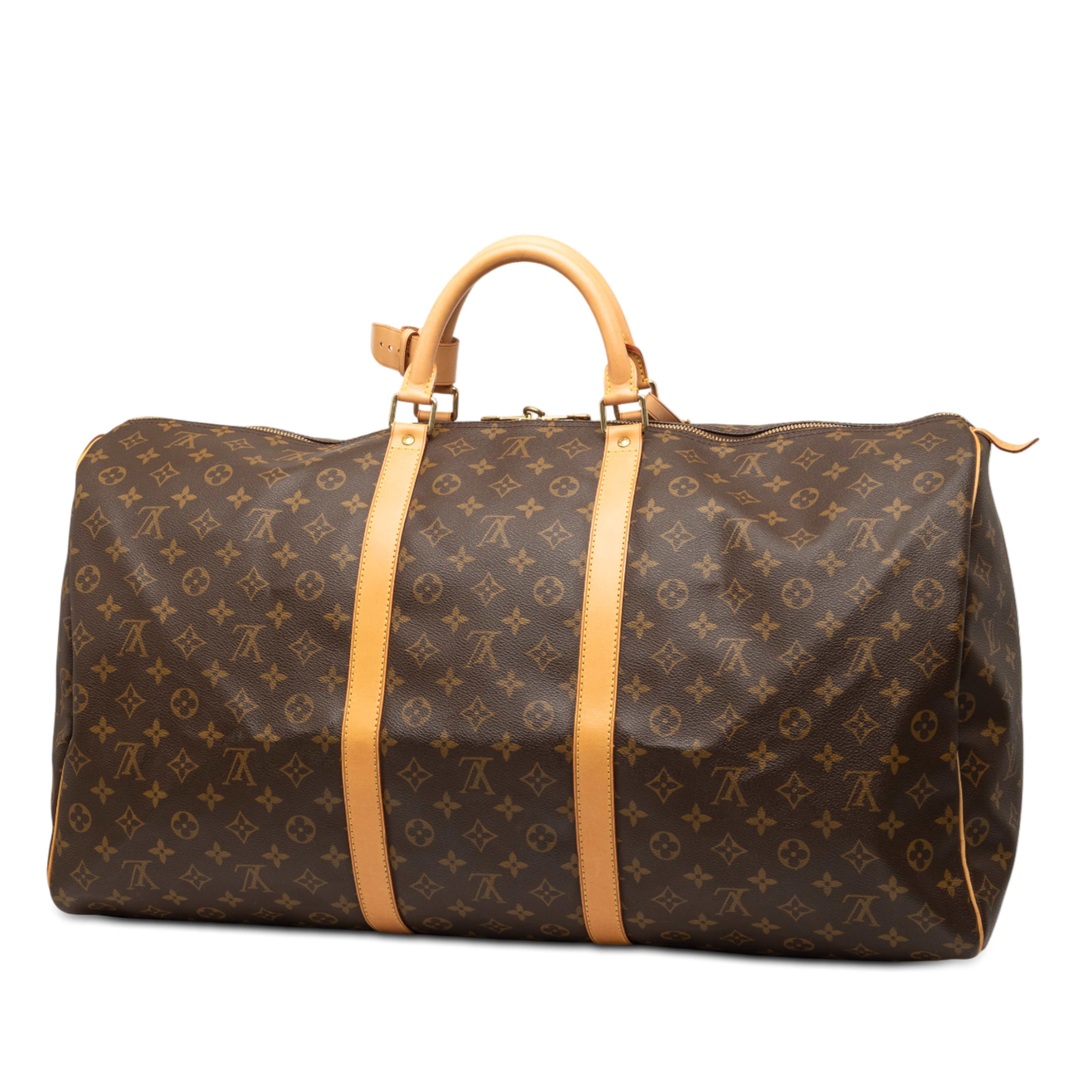 Louis Vuitton Monogram Keepall 60, från Luxclusif, i färgen brown. Klicka för att öppna bilden i stort format