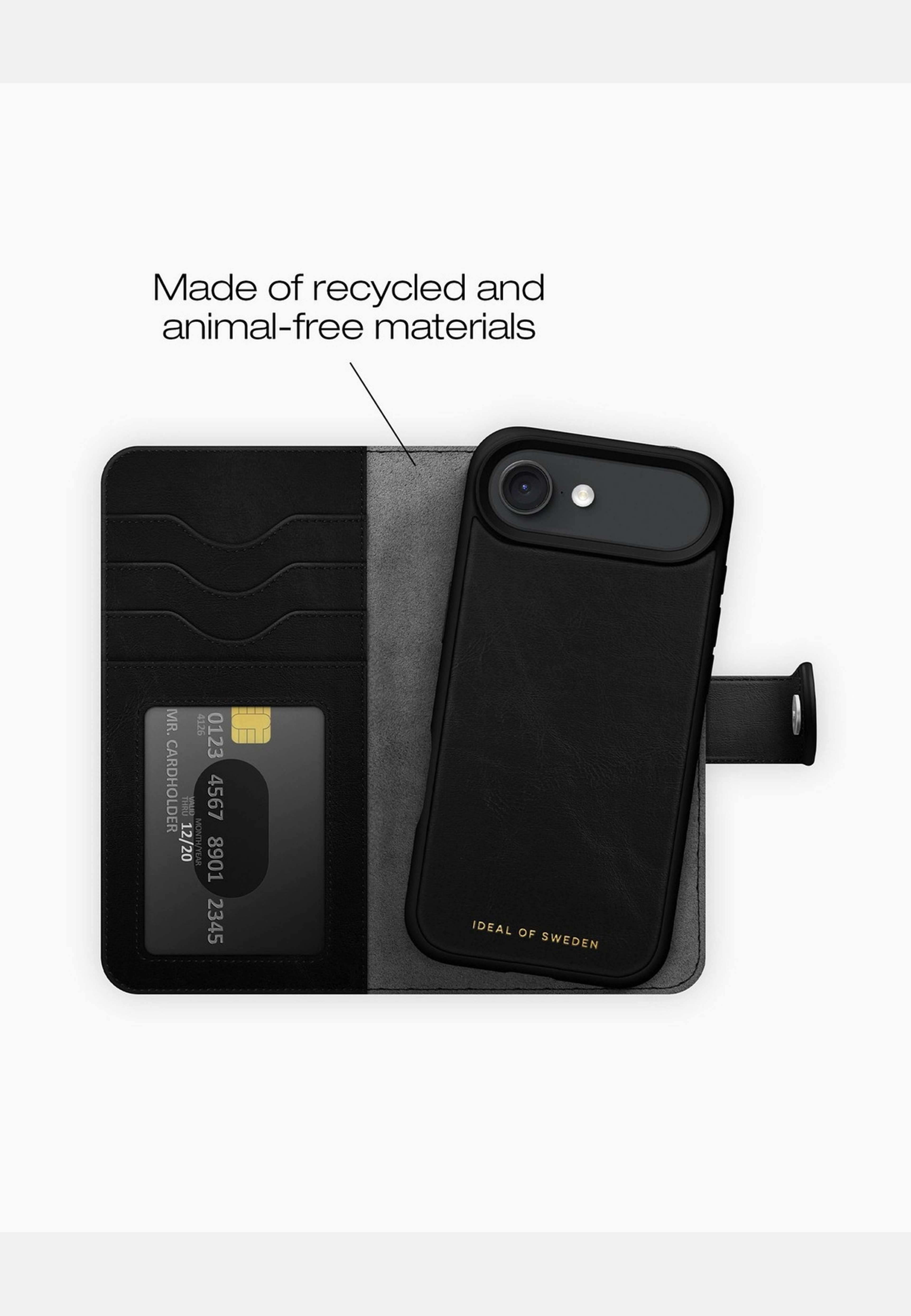 Magnet Wallet+ Iphone, från Ideal Of Sweden, i färgen black. Klicka för att öppna bilden i stort format