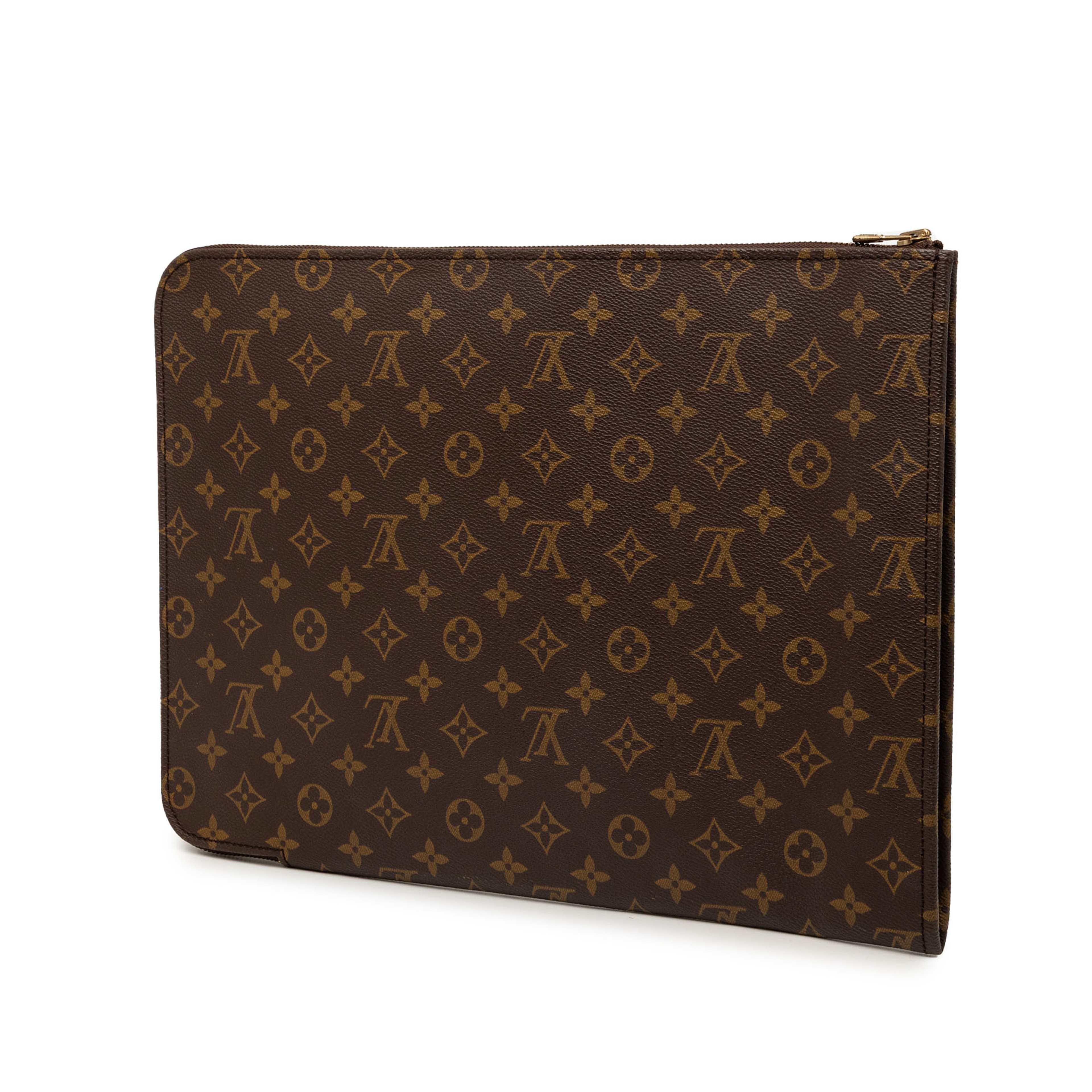 Louis Vuitton Monogram Poche Documents Portfolio, från Luxclusif, i färgen brown. Klicka för att öppna bilden i stort format